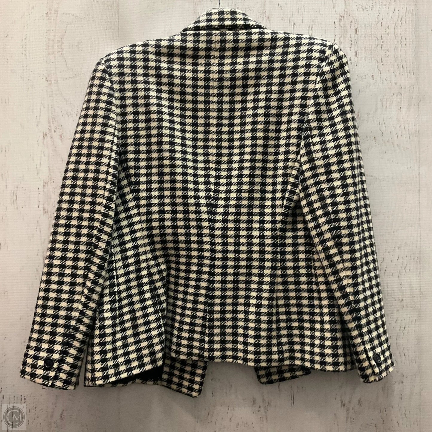 Blazer By Anne Klein In Black & White, Size: M