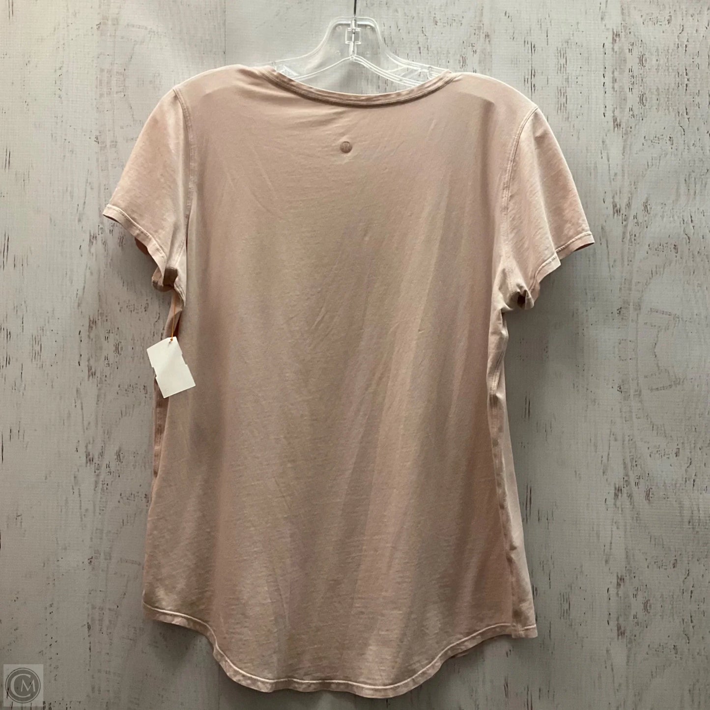 Athletic Top Short Sleeve By Lululemon In Pink, Size: 8