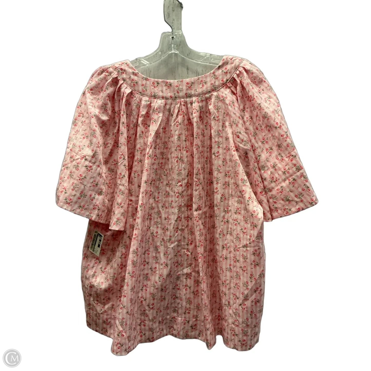 Top Short Sleeve By Chicsoul In Pink, Size: 2x