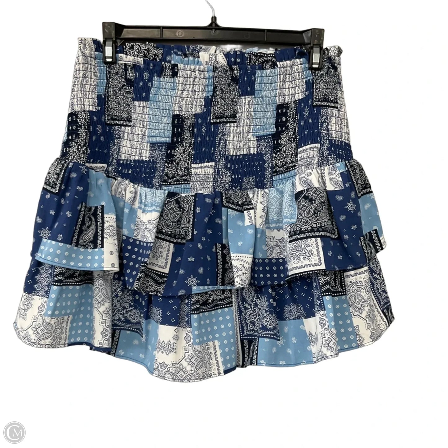 Skirt Mini & Short By English Factory In Plaid Pattern, Size: M