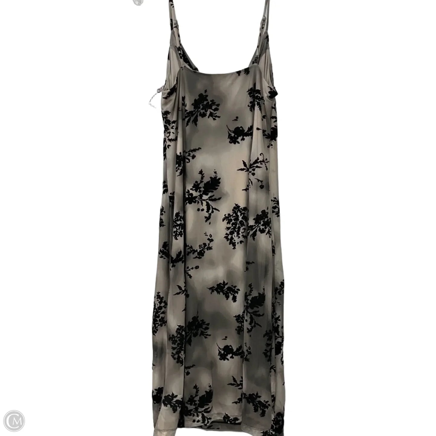 Dress Casual Midi By Clothes Mentor In Black & Tan, Size: Xl