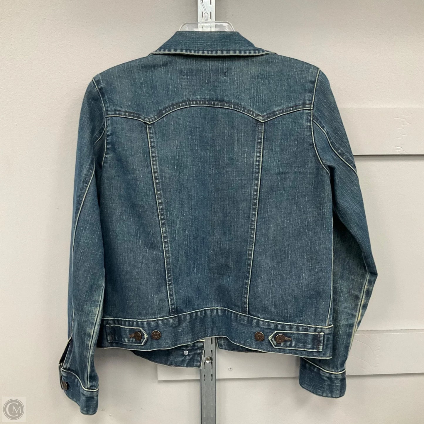 Jacket Denim By Gap In Blue, Size: M