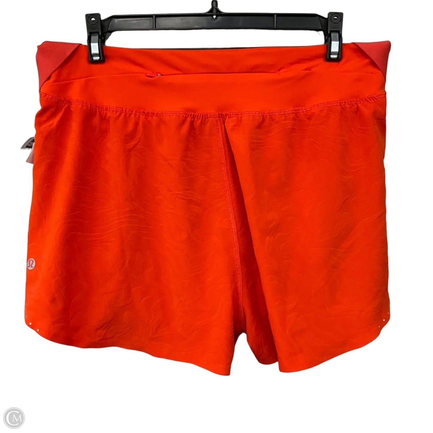 Athletic Shorts By Lululemon In Orange, Size: 8