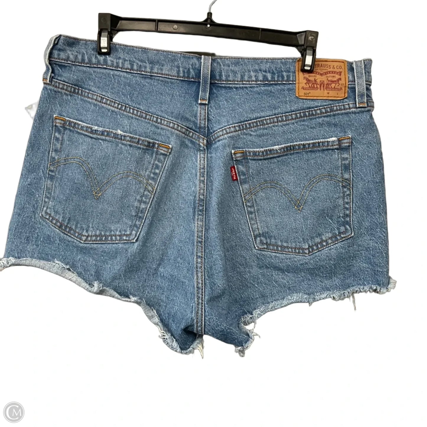 Shorts By Levis In Blue Denim, Size: 14