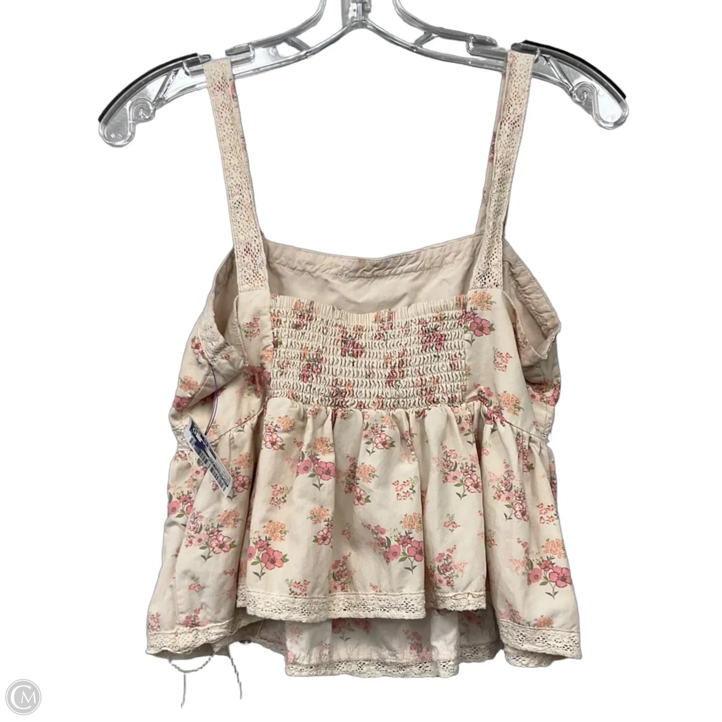Top Sleeveless By Celebrity Pink In Floral Print, Size: M