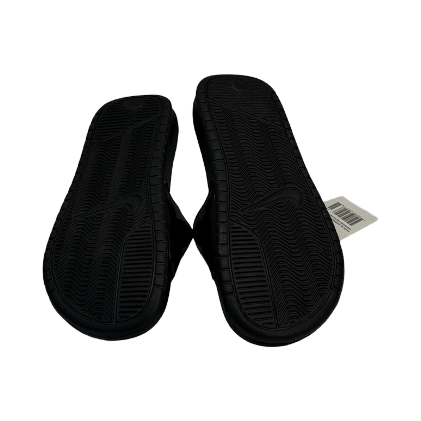 Black & Yellow Sandals Flats Nike, Size 8