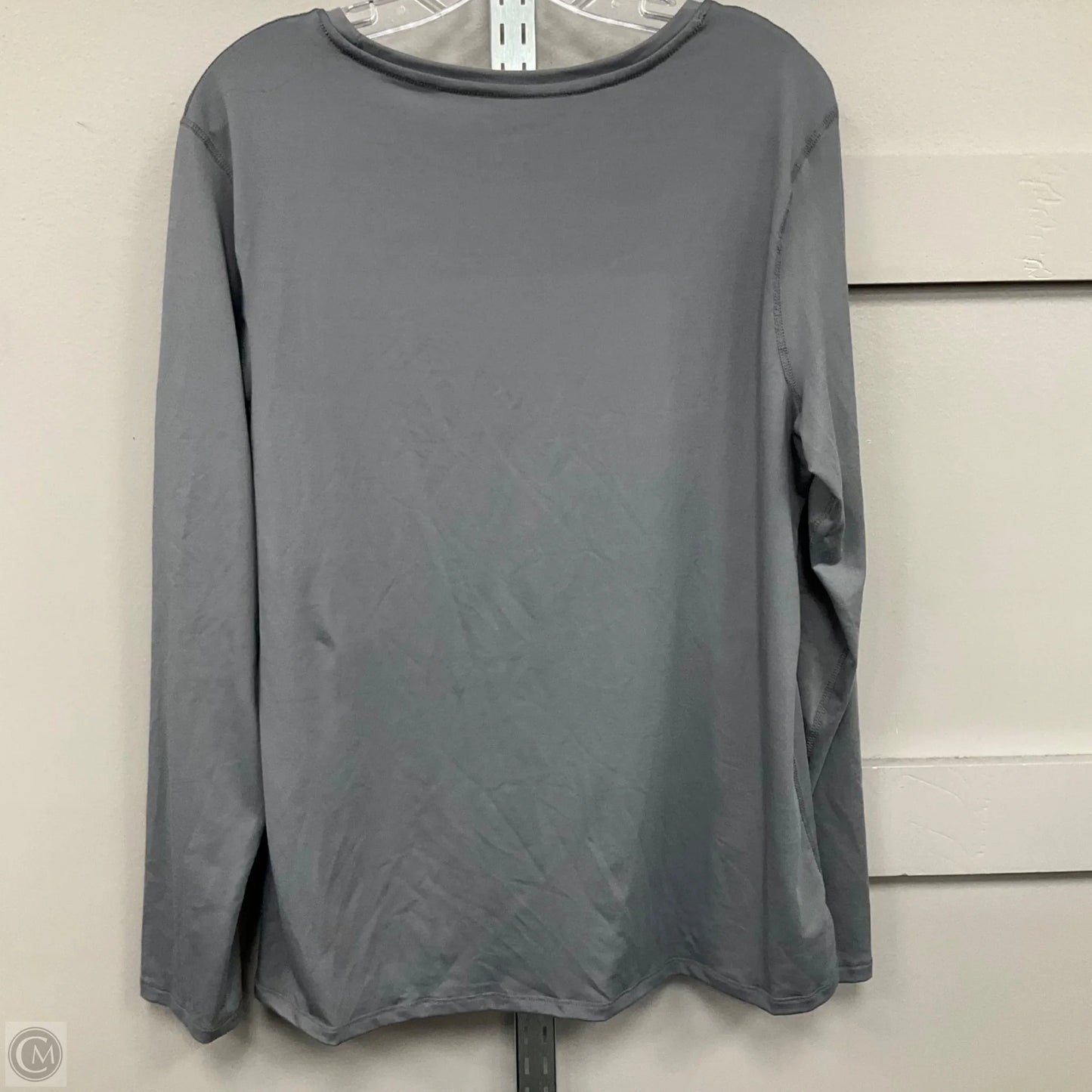 Top Long Sleeve By Athletic Works In Grey, Size: Xl