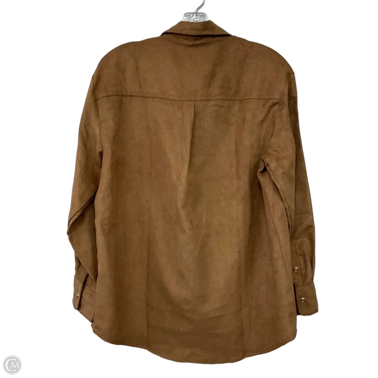 Top Long Sleeve By Old Navy In Brown, Size: M