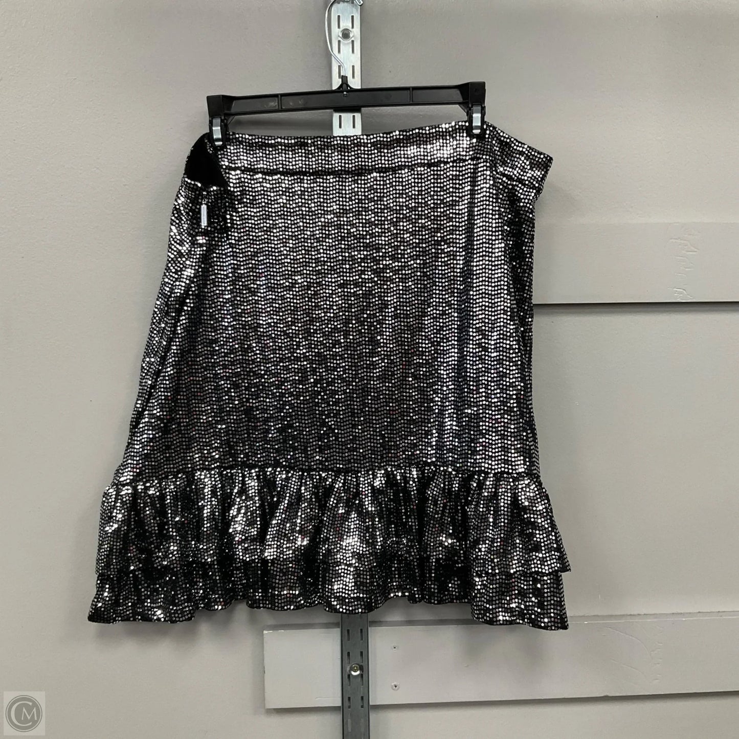 Skirt Midi By Michael By Michael Kors In Silver, Size: Xl