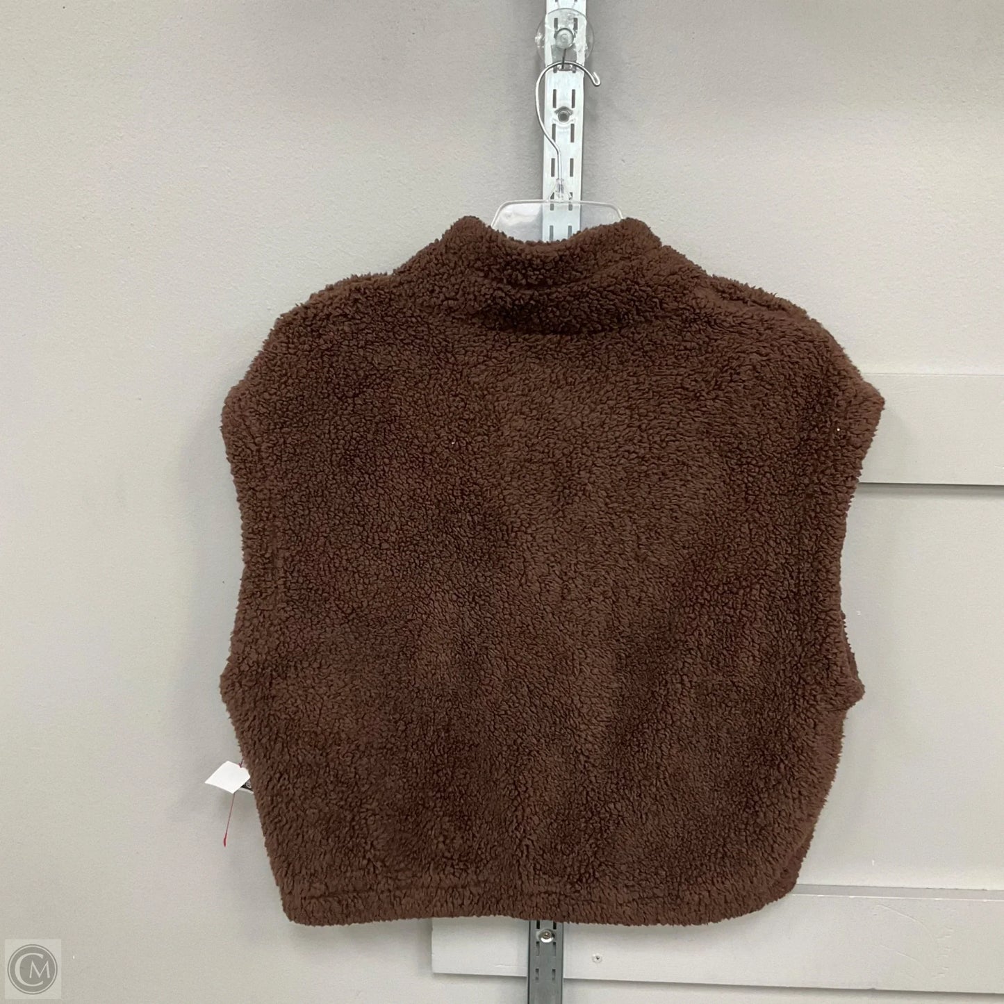 Vest Faux Fur & Sherpa By Divided In Brown, Size: M