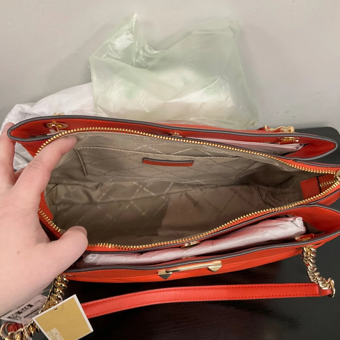 Crossbody Designer By Michael Kors, Size: Medium