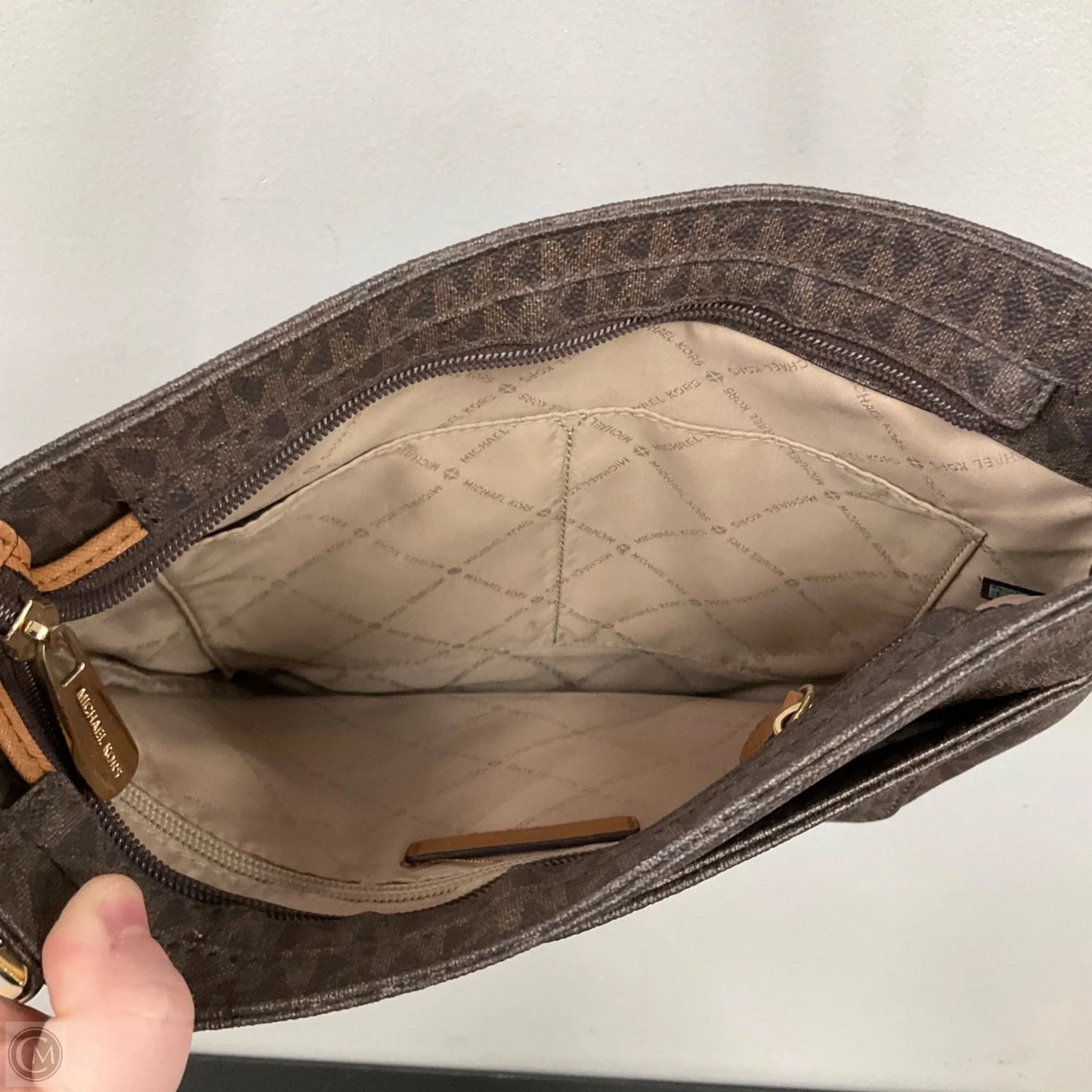 Crossbody Designer By Michael Kors, Size: Medium