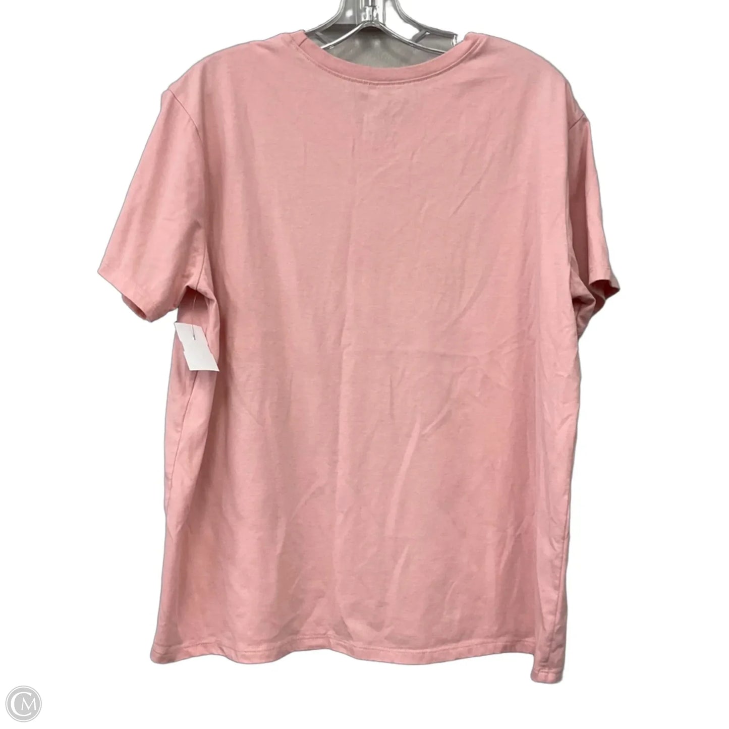 Top Short Sleeve By Fleurish In Pink, Size: L