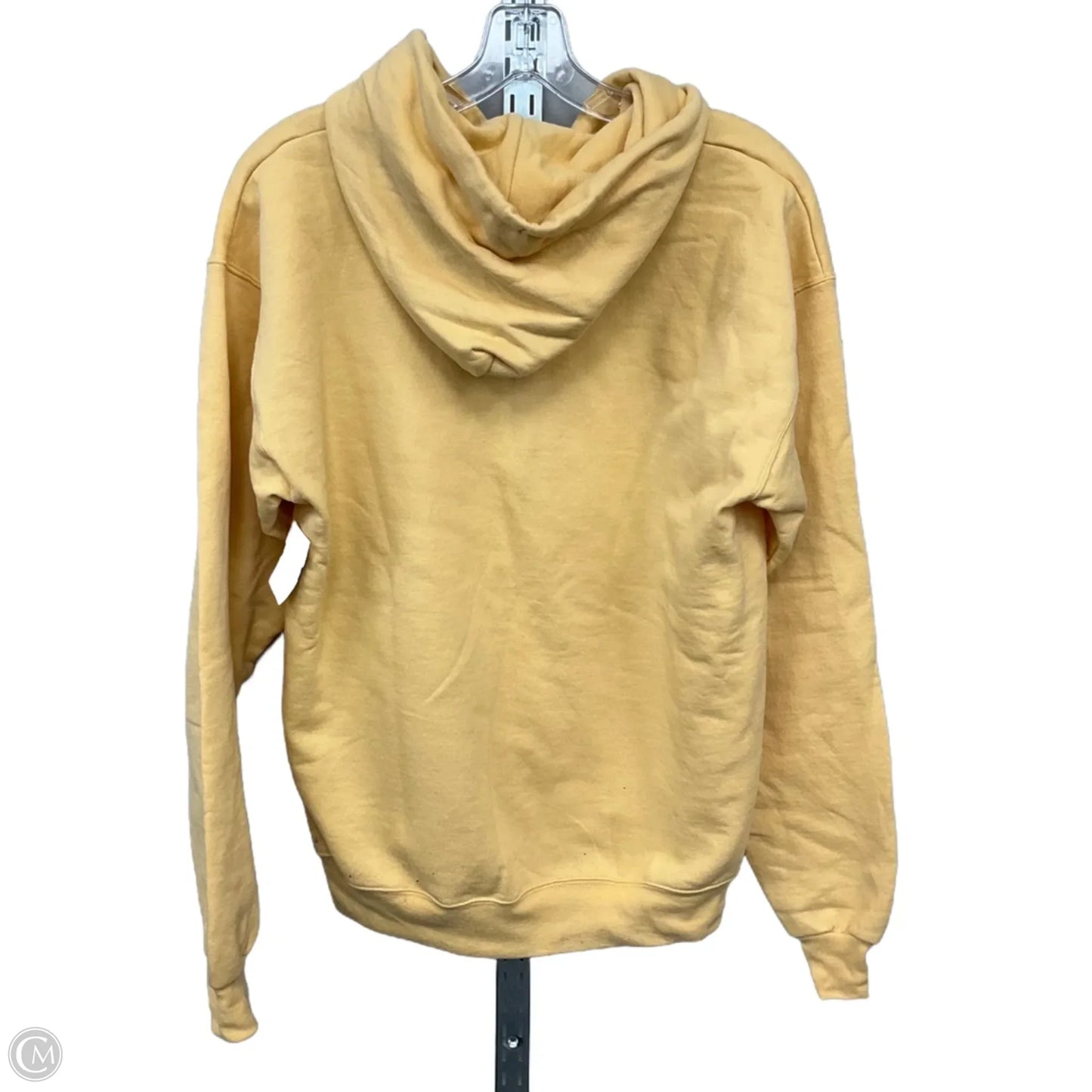Sweatshirt Hoodie By Hanes In Yellow, Size: M