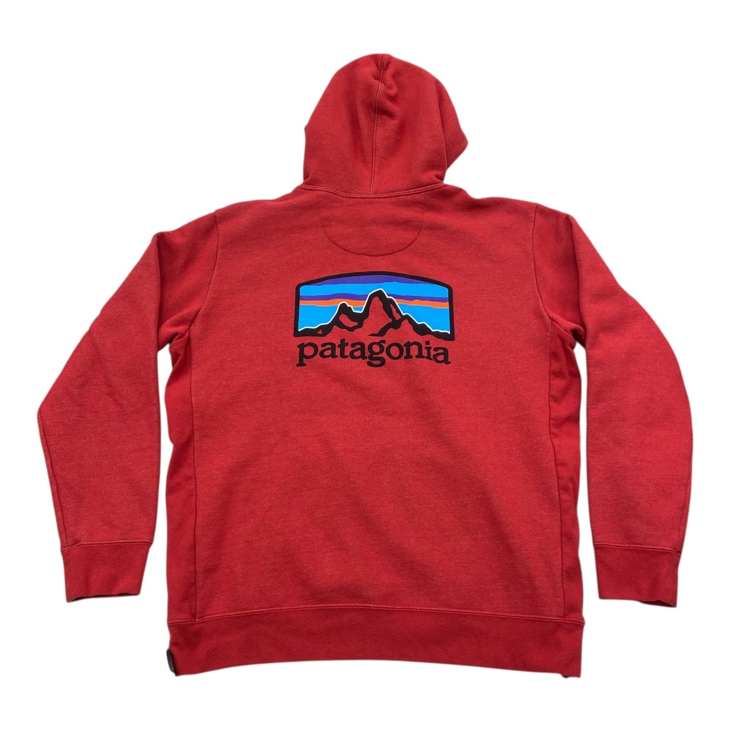 Athletic Sweatshirt Hoodie By Patagonia In Red, Size:L