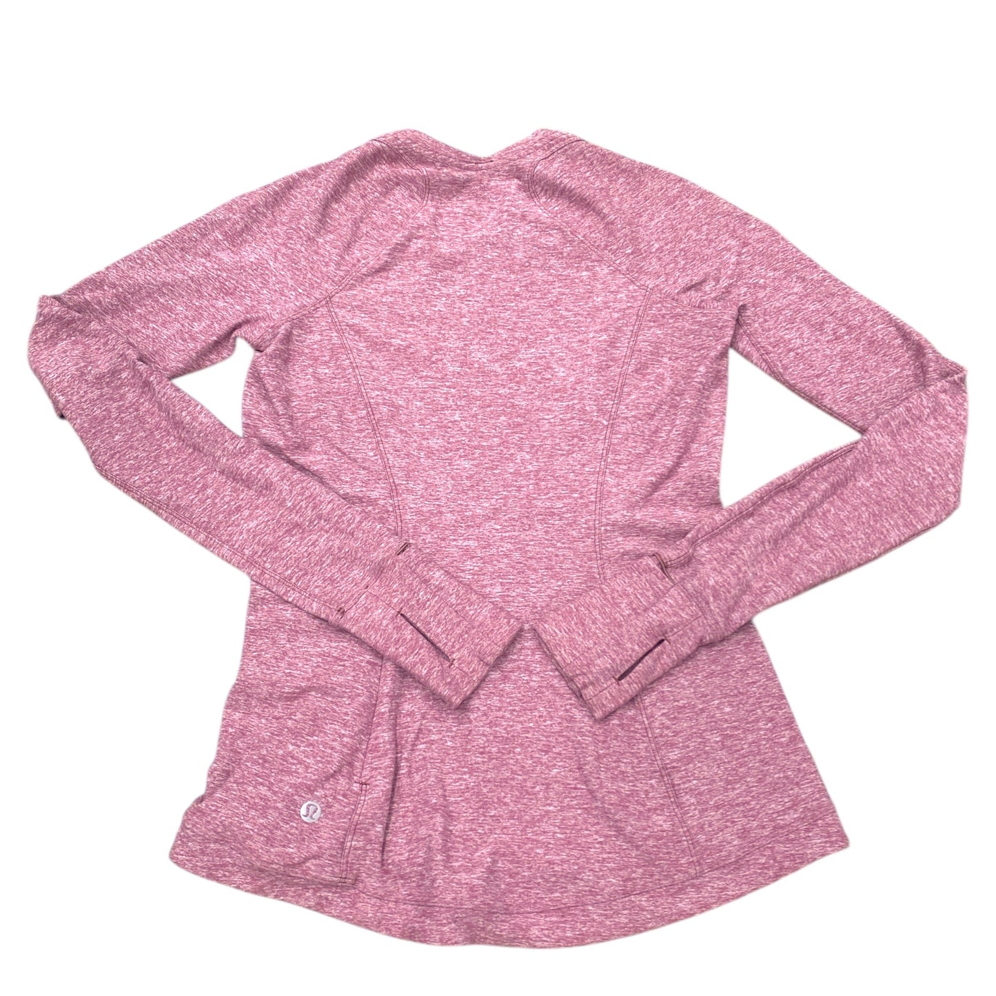 Athletic Top Ls Crewneck By Lululemon In Pink, Size:4