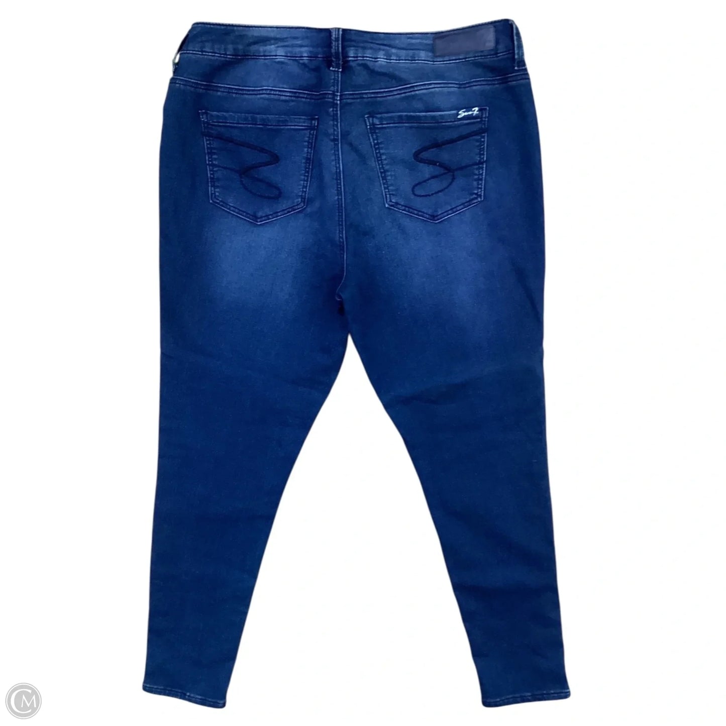 Jeans Jeggings By Seven 7 In Blue, Size: 16