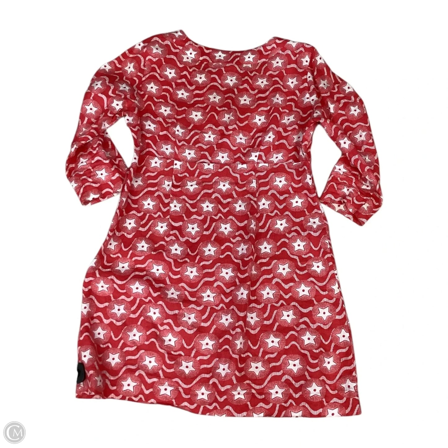 Dress Casual Midi By Boden In Red & White, Size: M