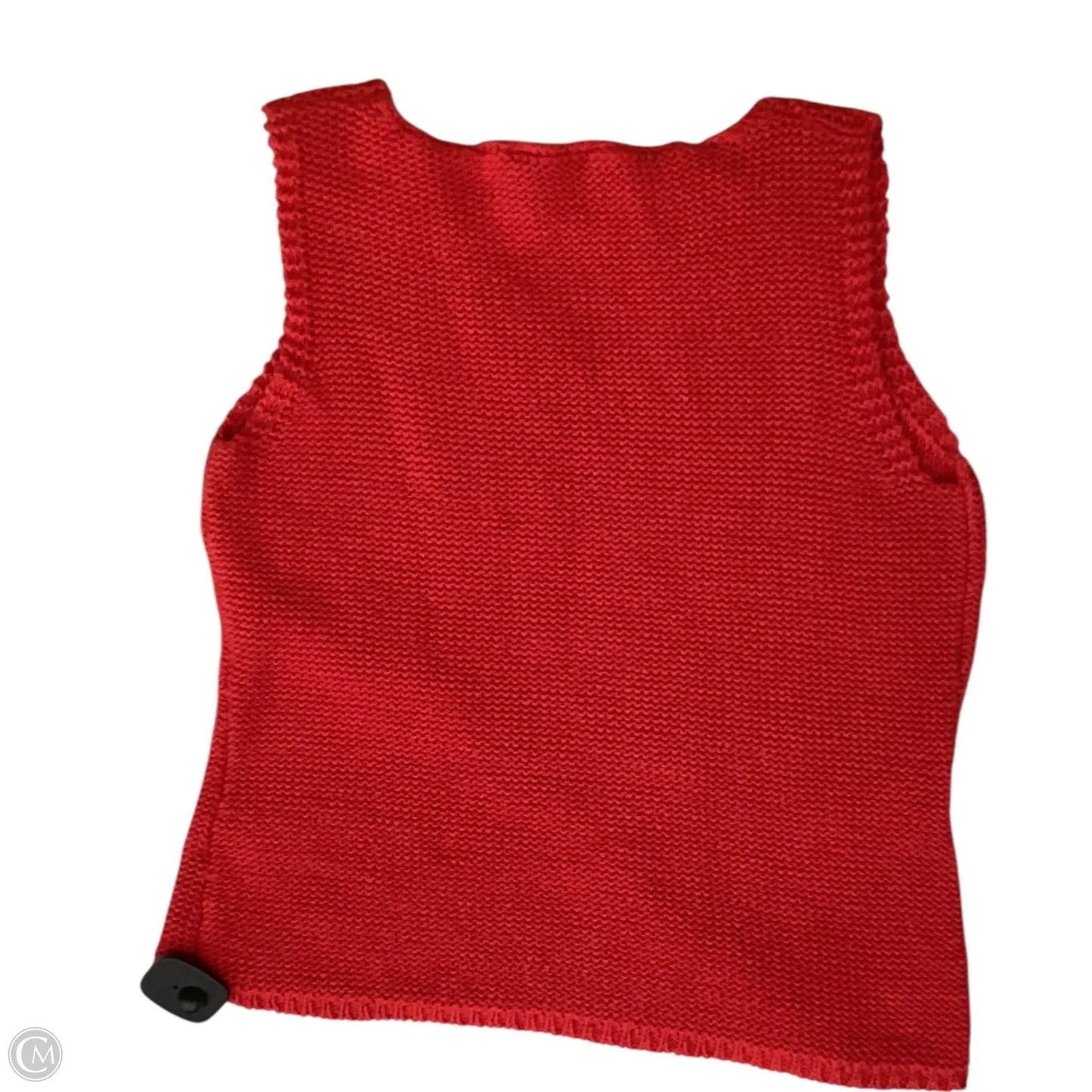 Vest Sweater By Loft In Red, Size: M