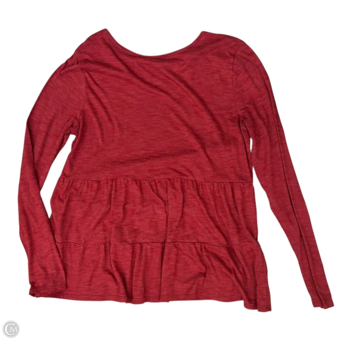 Top Long Sleeve By Loft In Red, Size: S