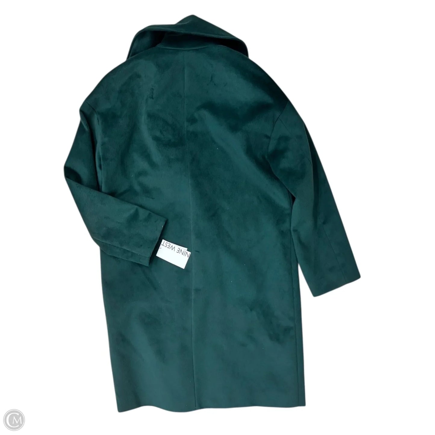 Coat Trench Coat By Nine West Apparel In Green, Size: S