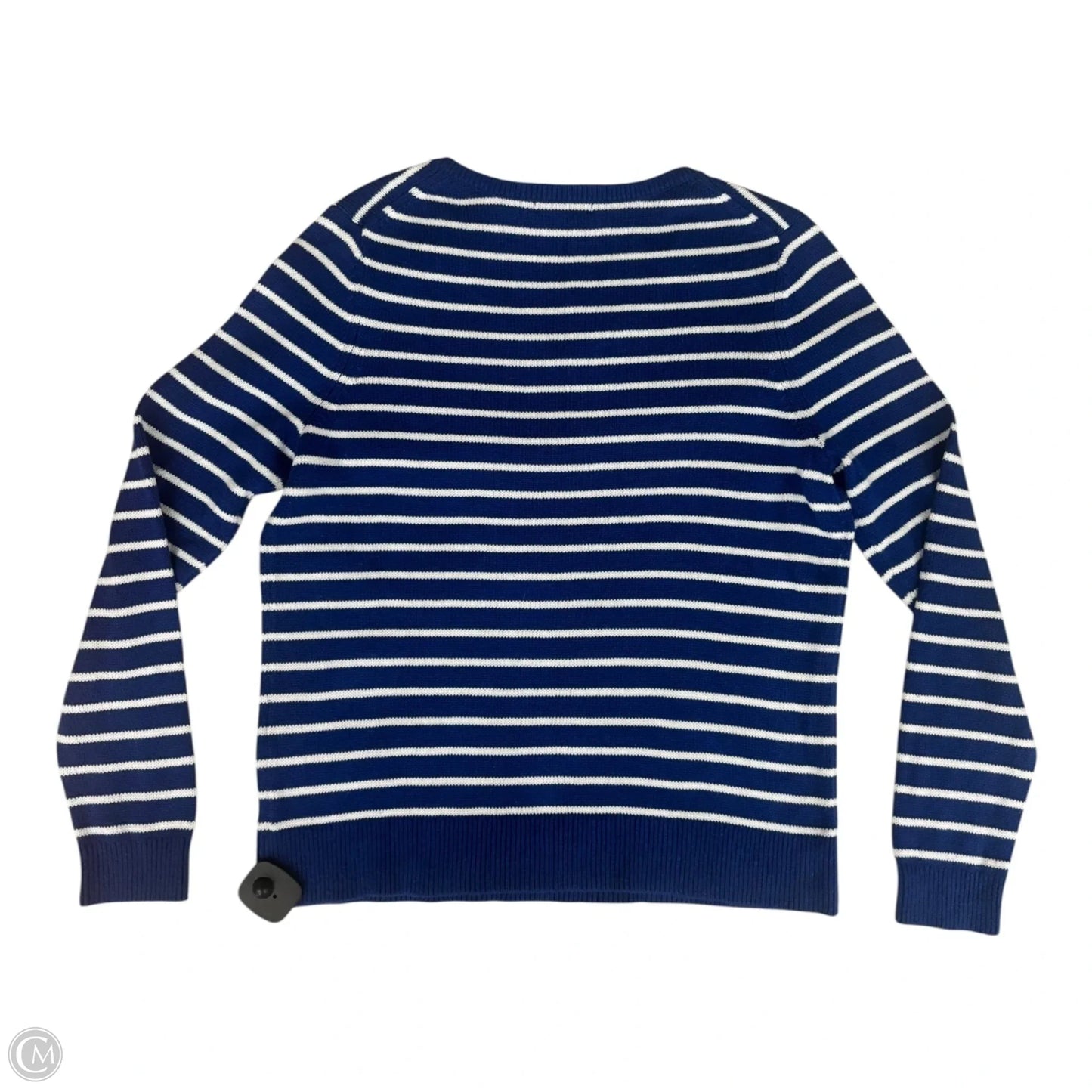 Sweater By Lands End In Striped Pattern, Size: L