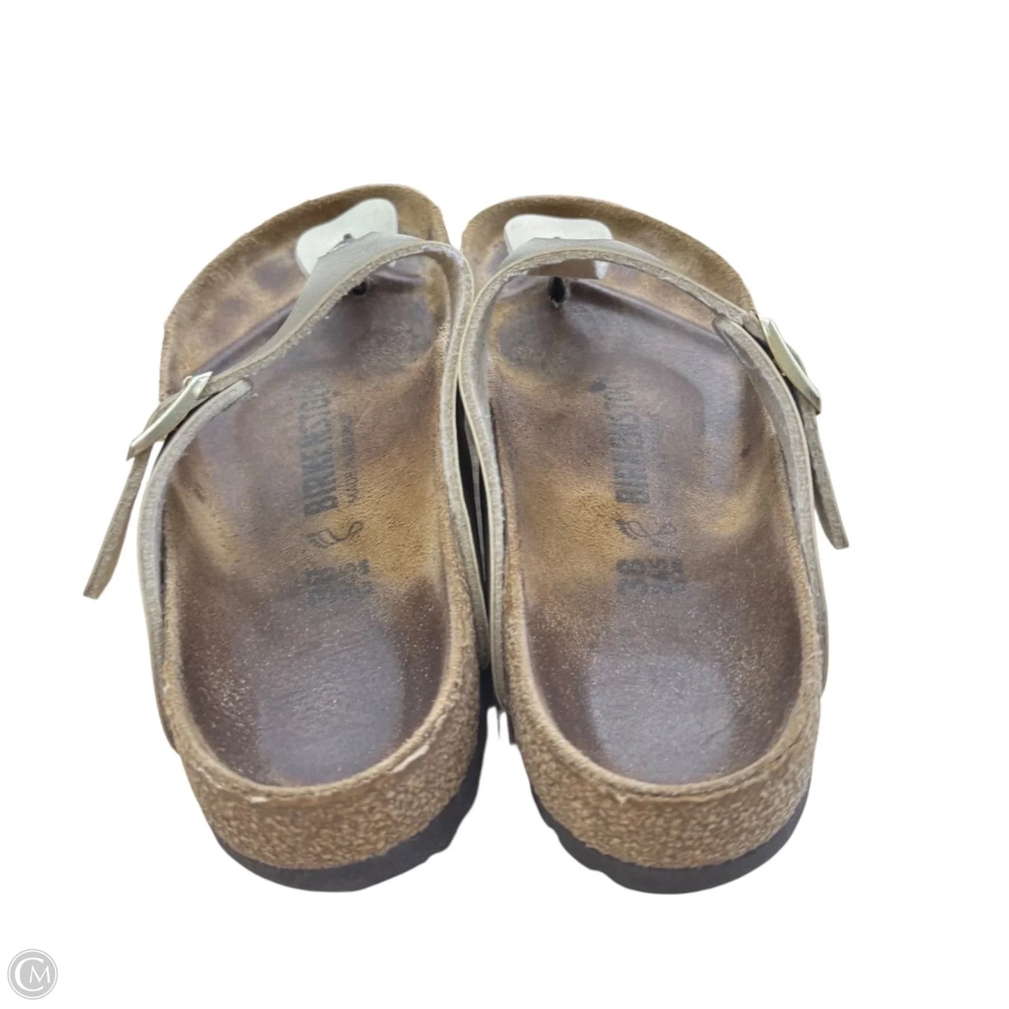 Sandals Flats By Birkenstock In Gold, Size: 7.5