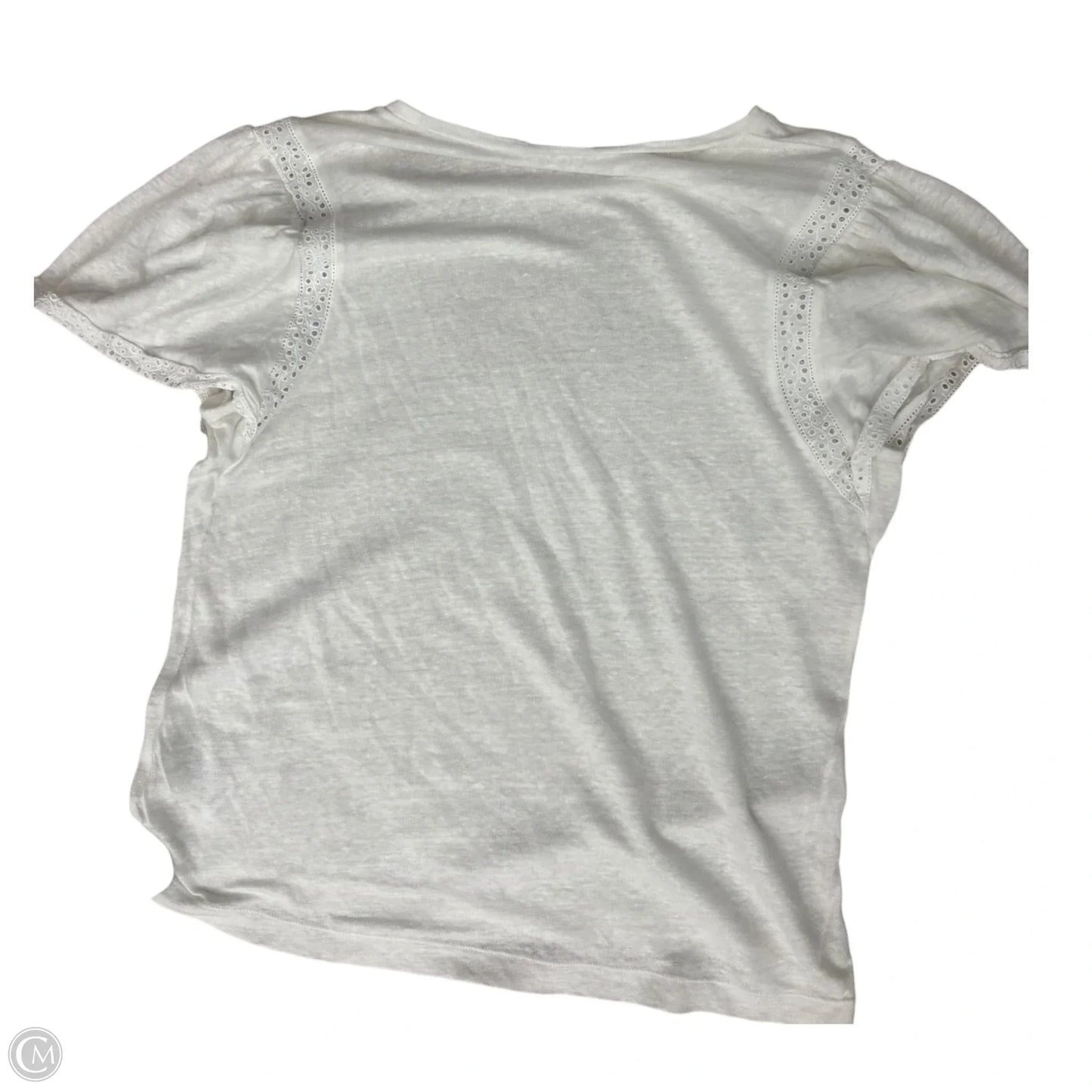Top Short Sleeve By J. Crew In White, Size: M