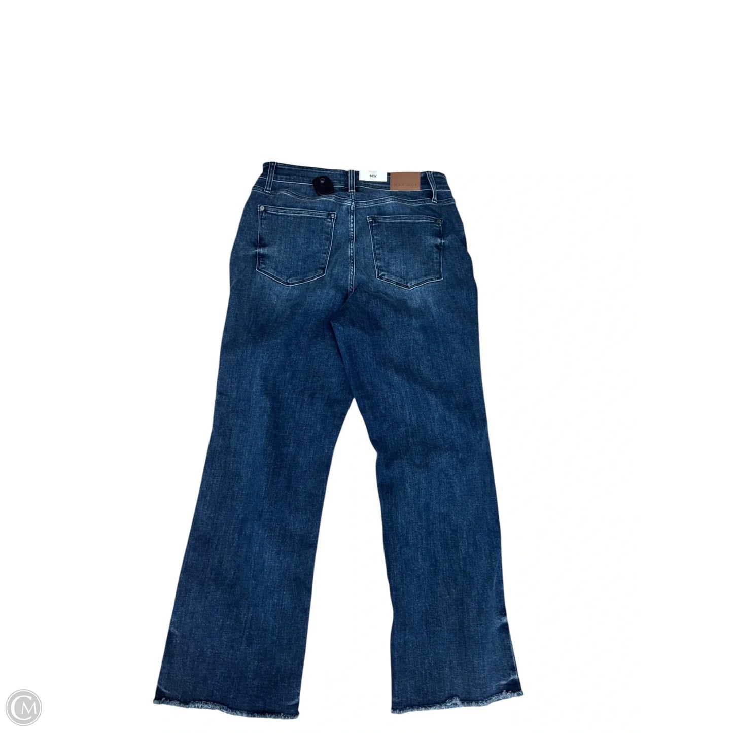 Jeans Wide Leg By Judy Blue In Blue Denim, Size: 16
