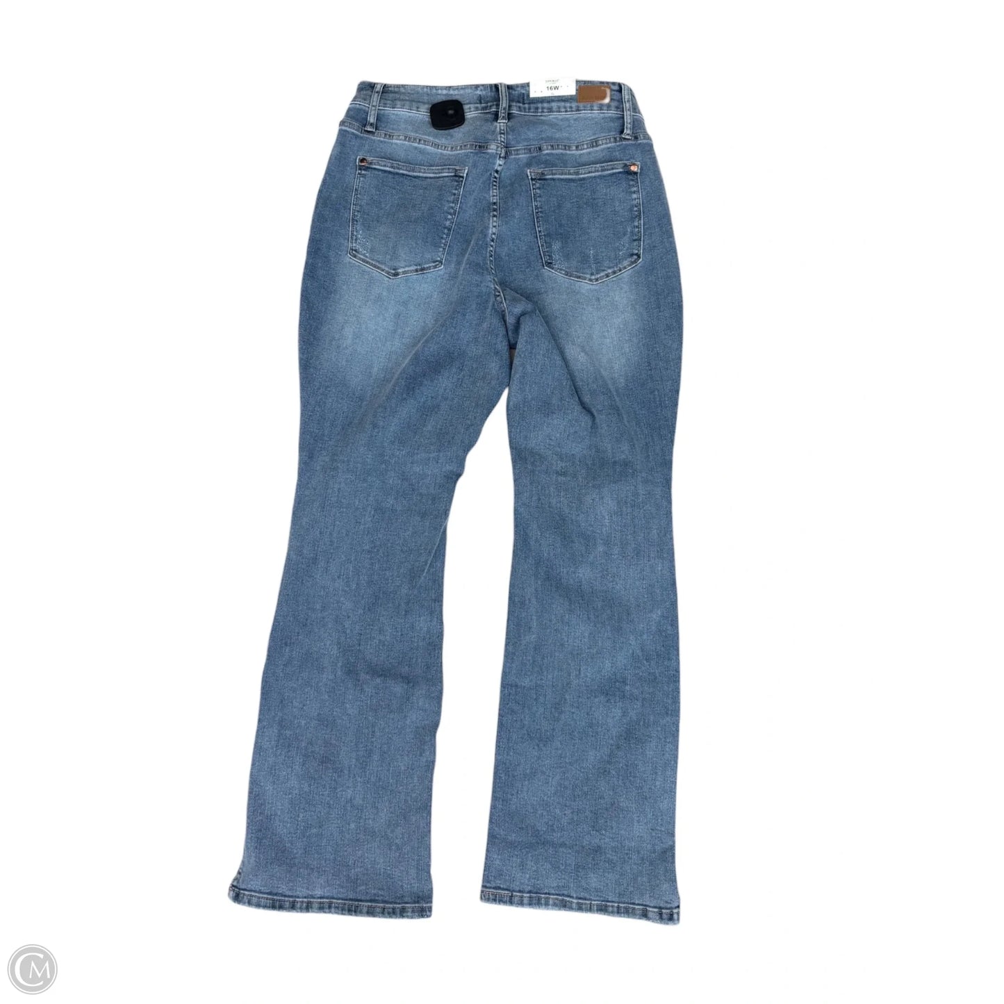 Jeans Boot Cut By Judy Blue In Blue Denim, Size: 16