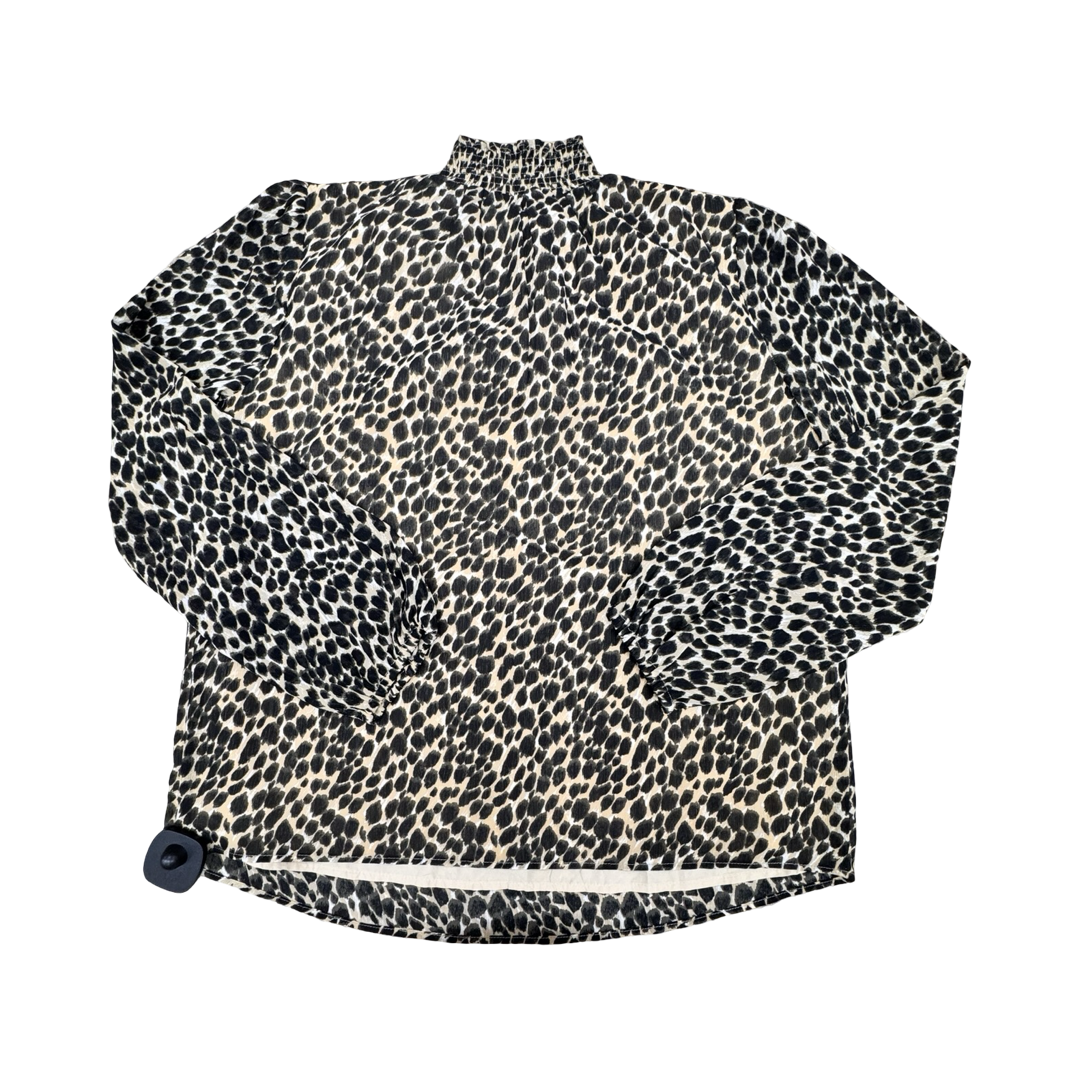 Top Ls By J. Crew In Animal Print, Size:Xs