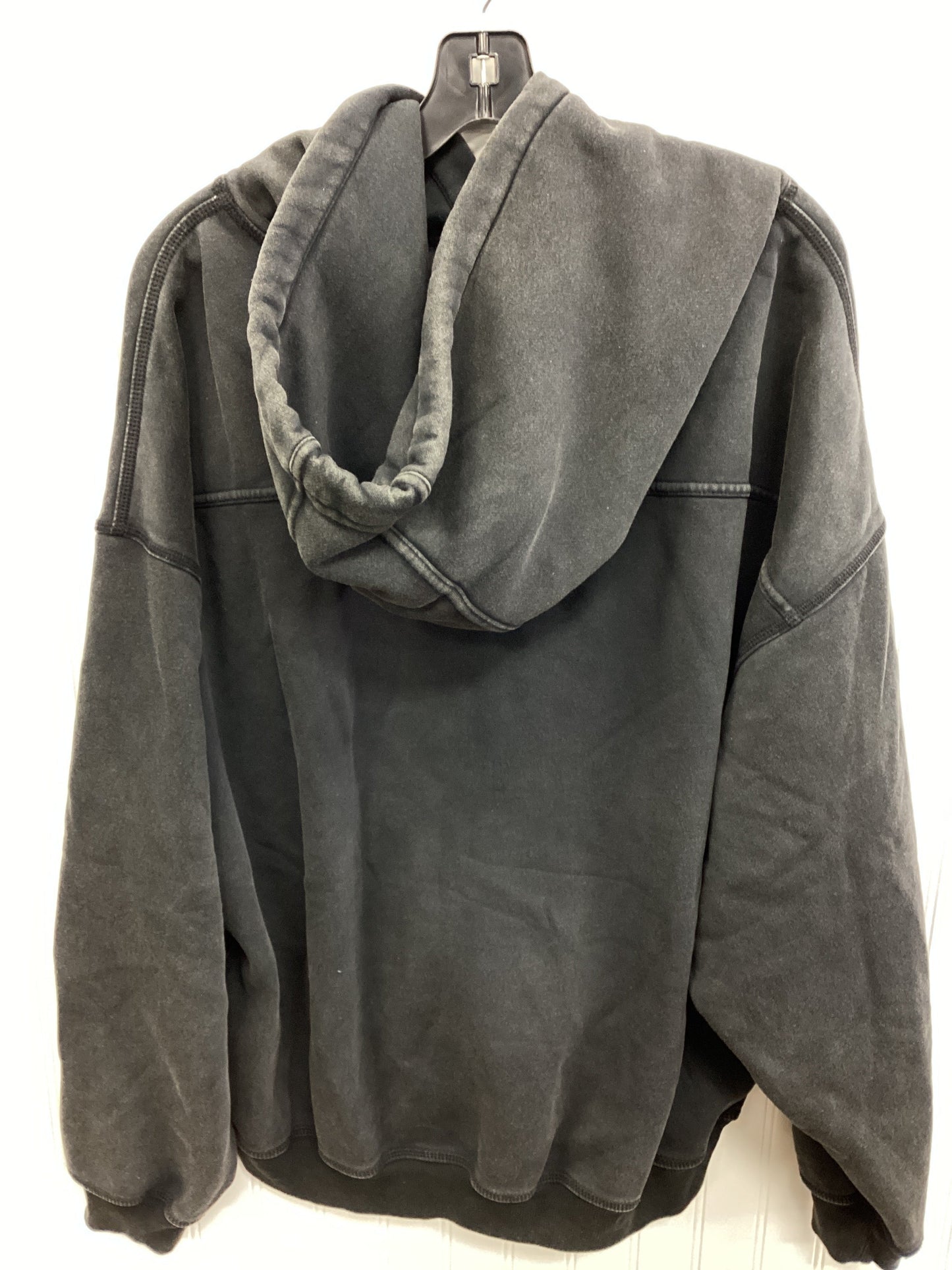 Sweatshirt Hoodie By Free People In Black, Size:M