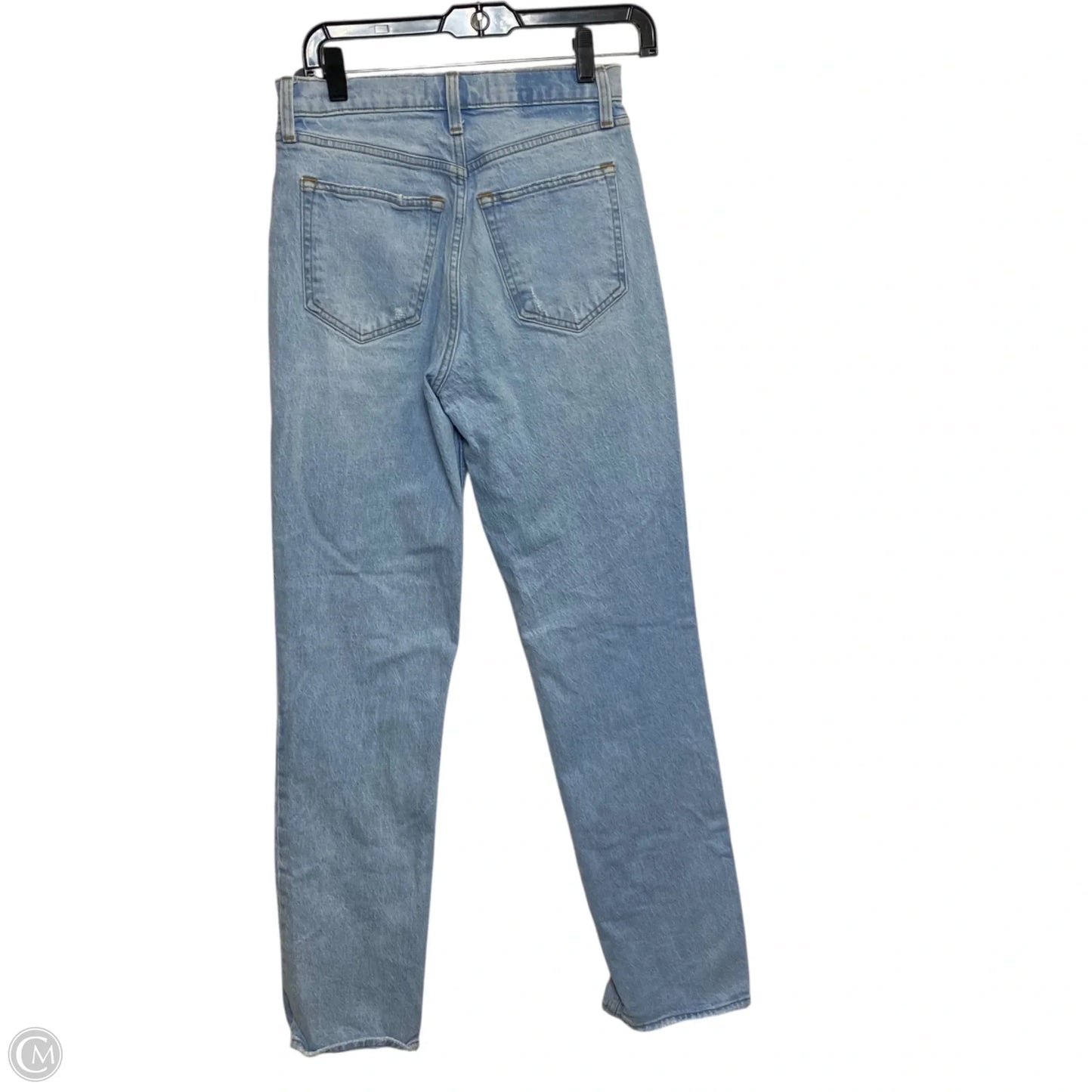 Jeans Straight By Abercrombie And Fitch In Blue Denim, Size: 2l