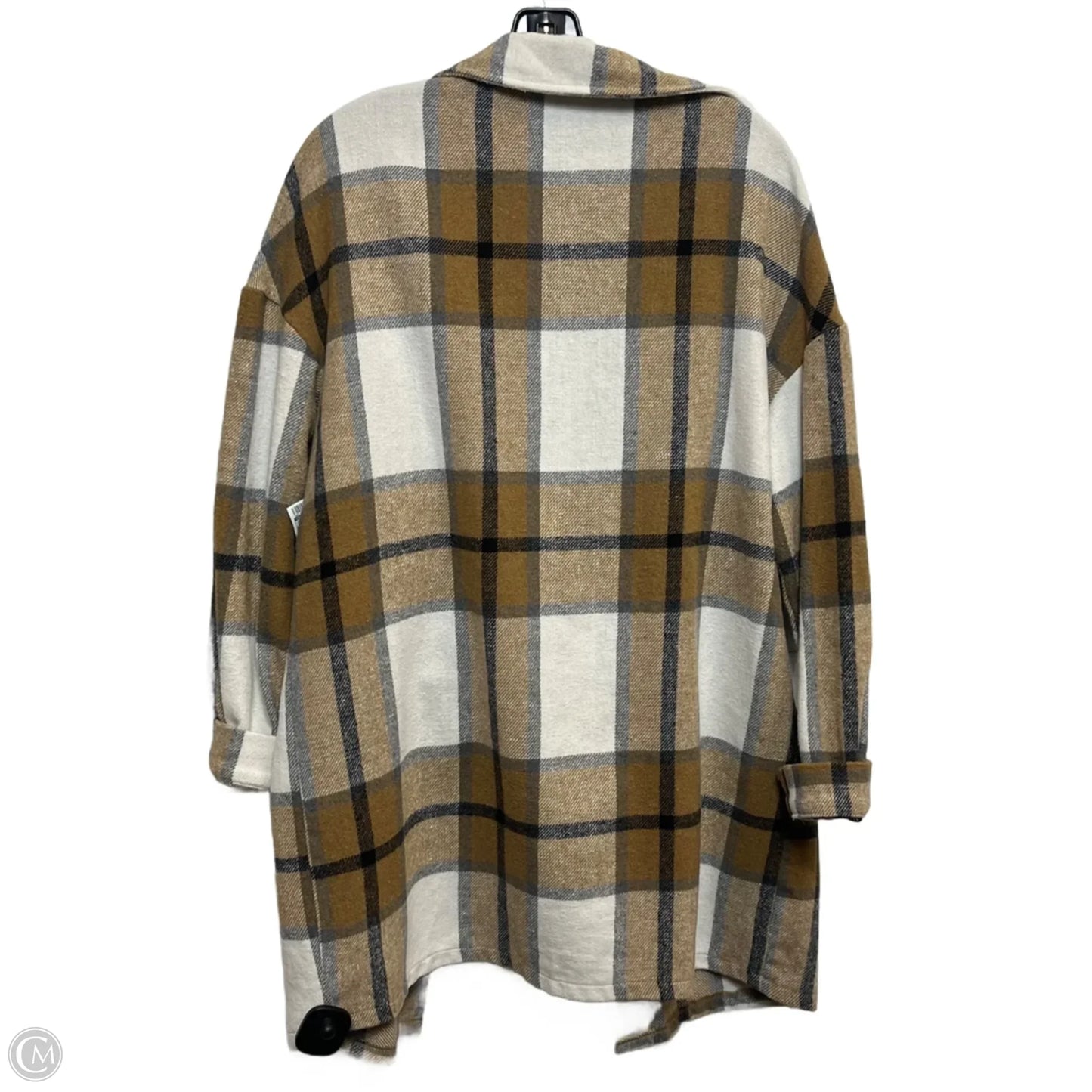 Jacket Shirt By Shein In Tan, Size: S