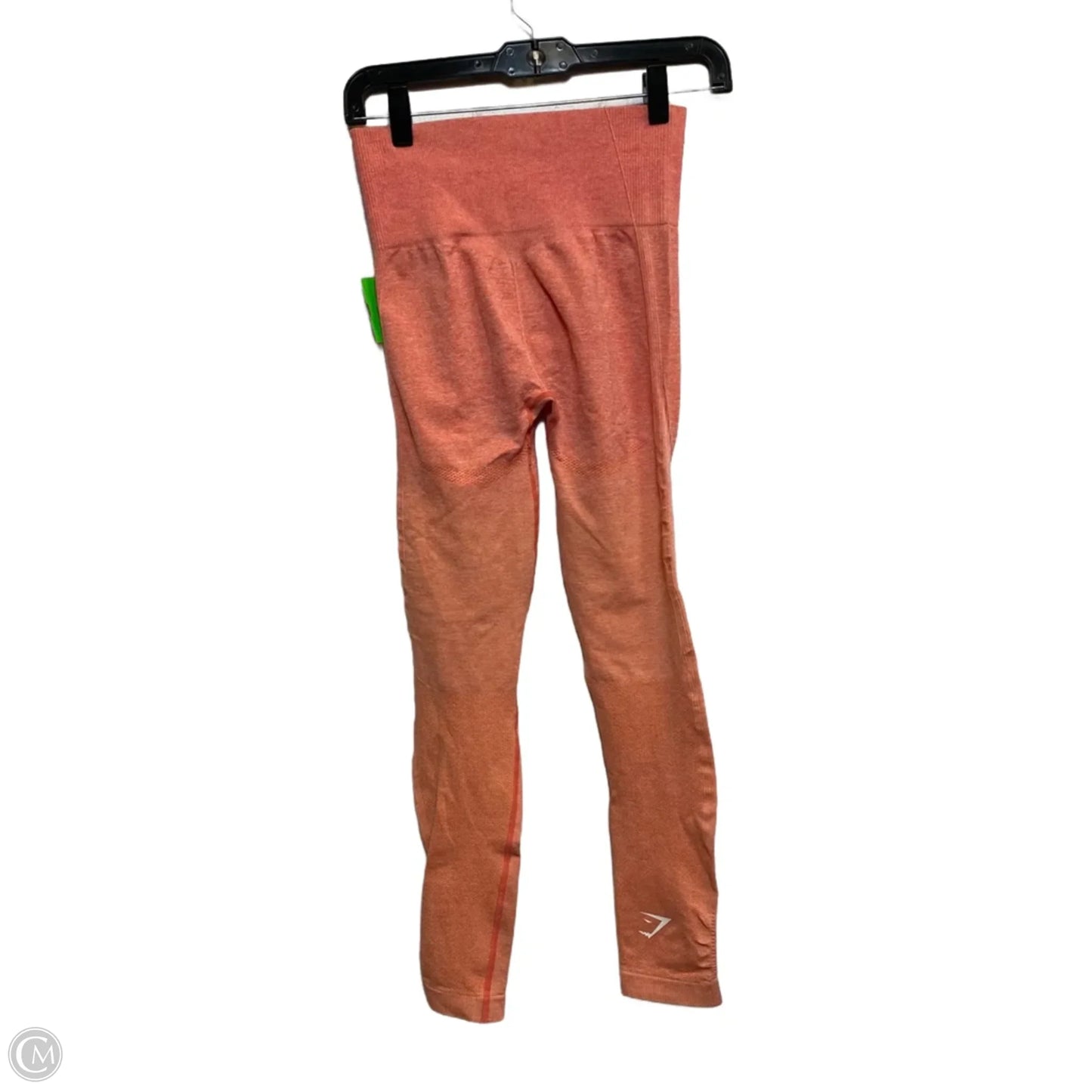 Athletic Leggings By Gym Shark In Orange, Size: S