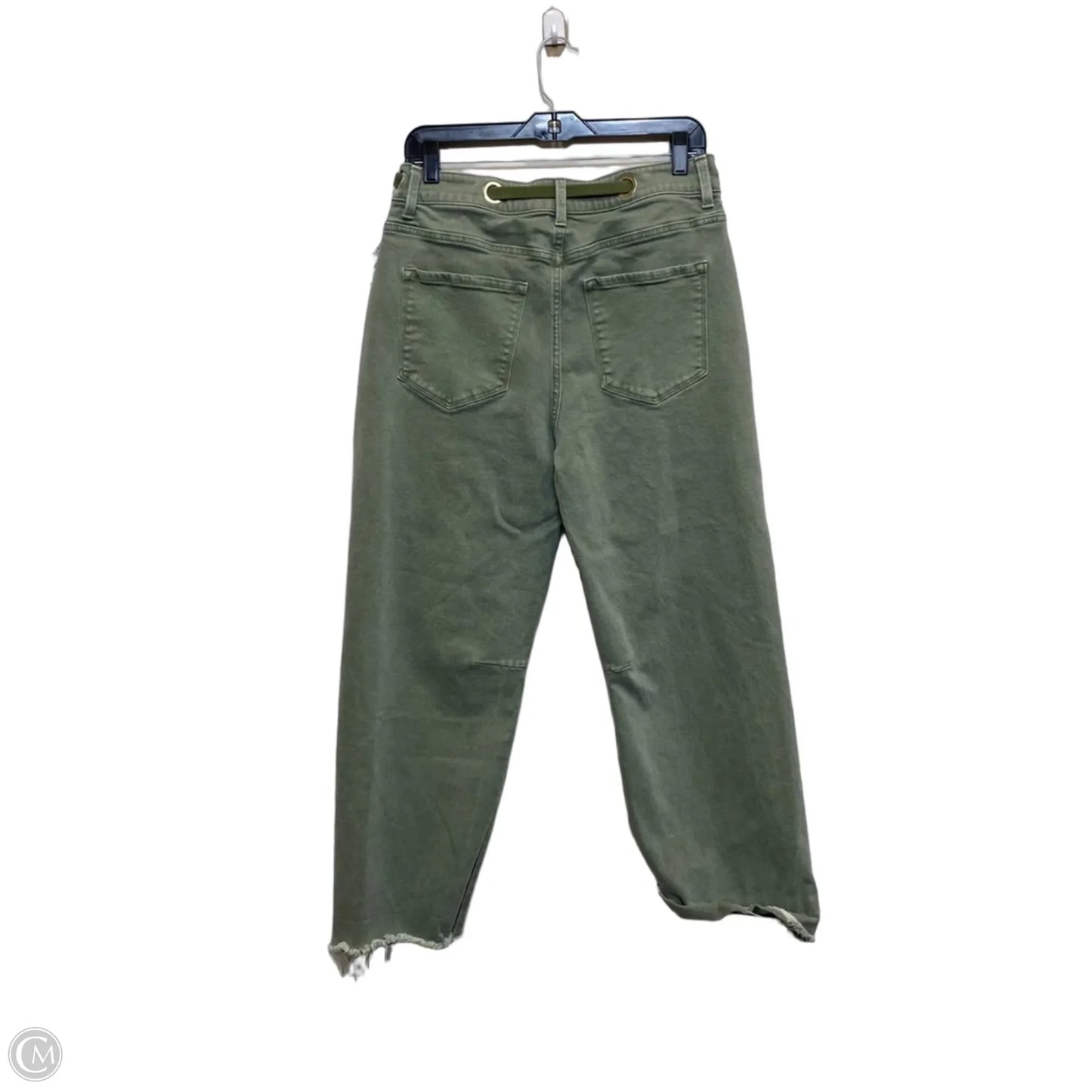 Jeans Wide Leg By Vervet In Green Denim, Size: 10