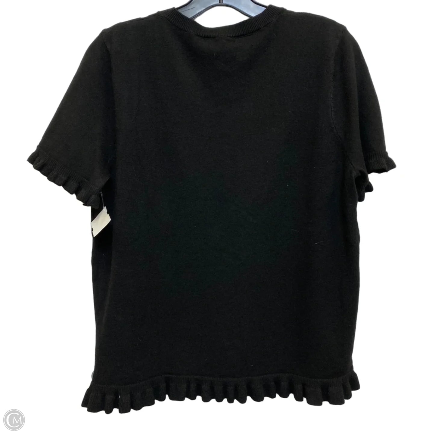Top Short Sleeve By Merokeety In Black, Size: L
