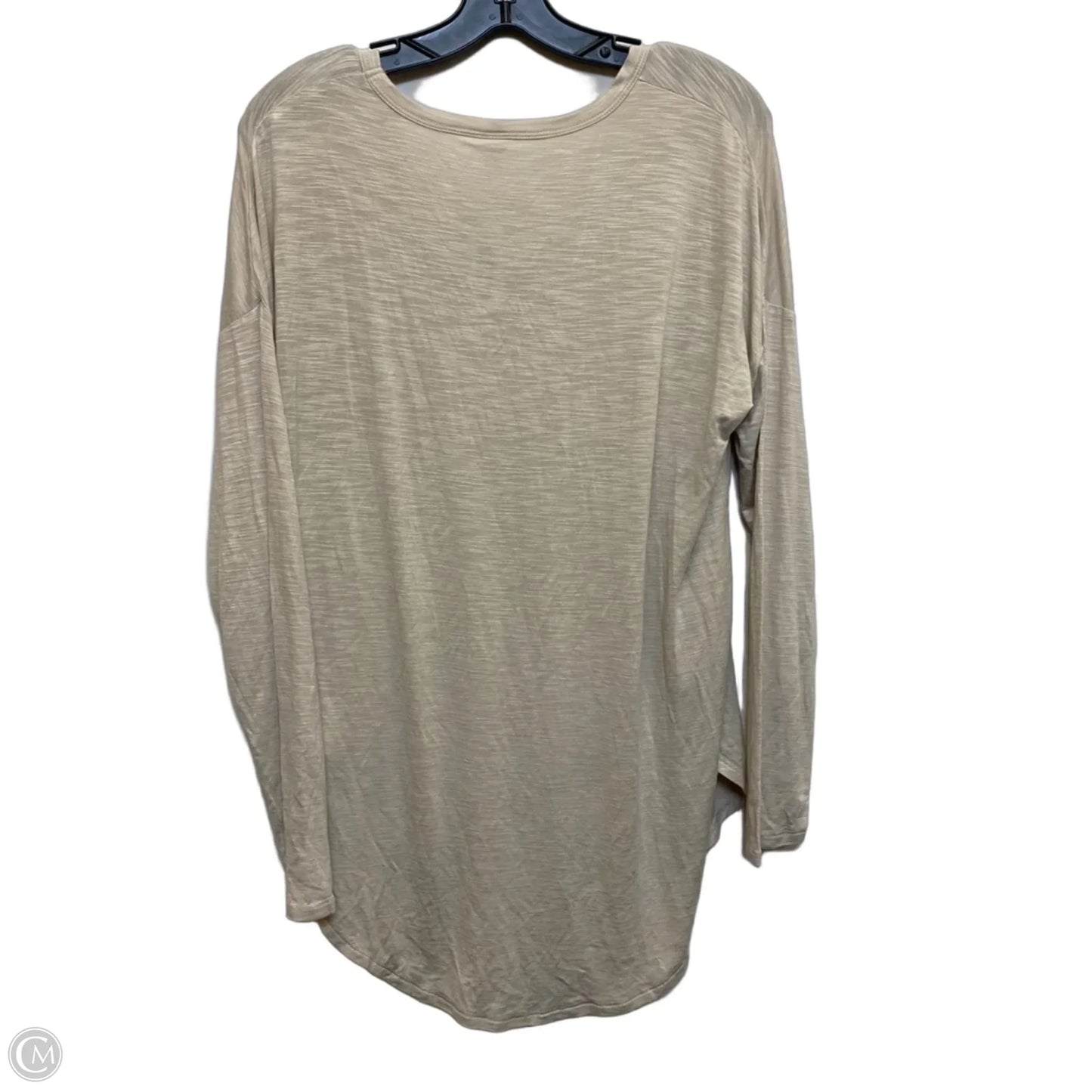 Top Long Sleeve Basic By Old Navy In Tan, Size: M