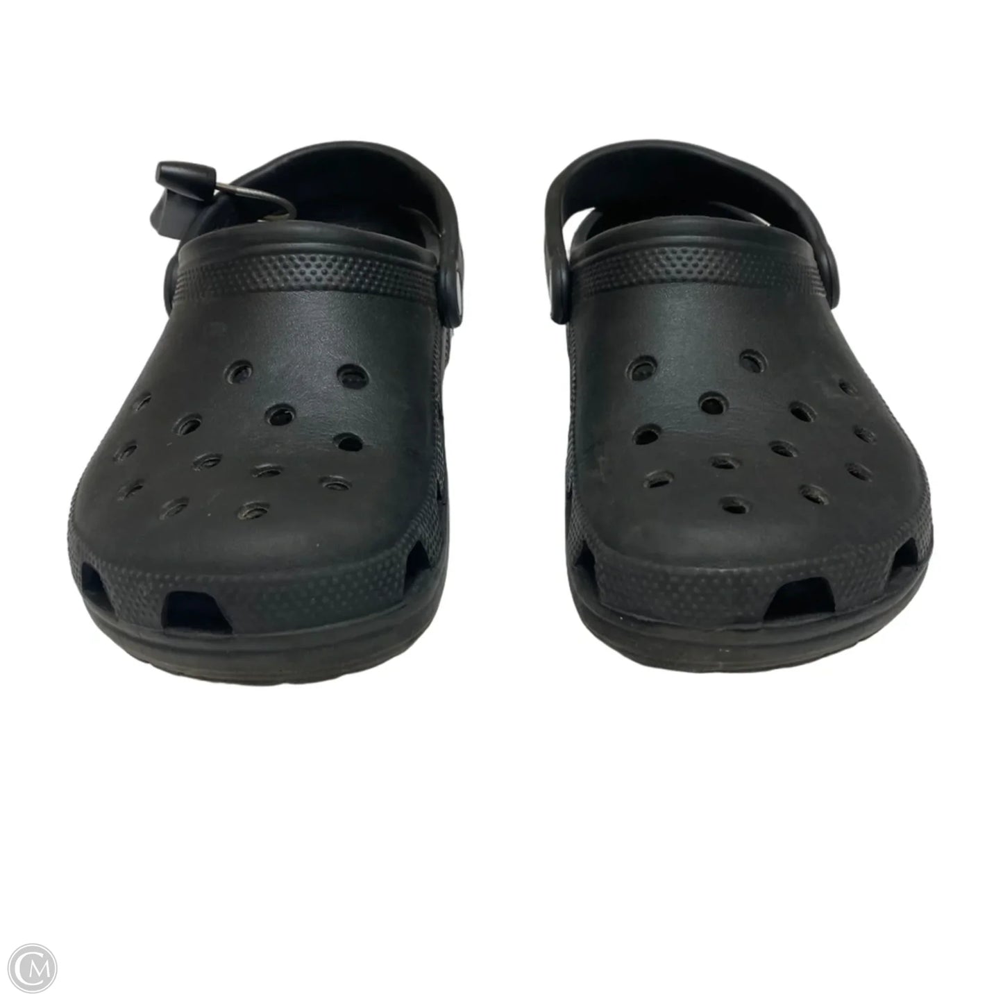 Shoes Flats By Crocs In Black, Size: 8
