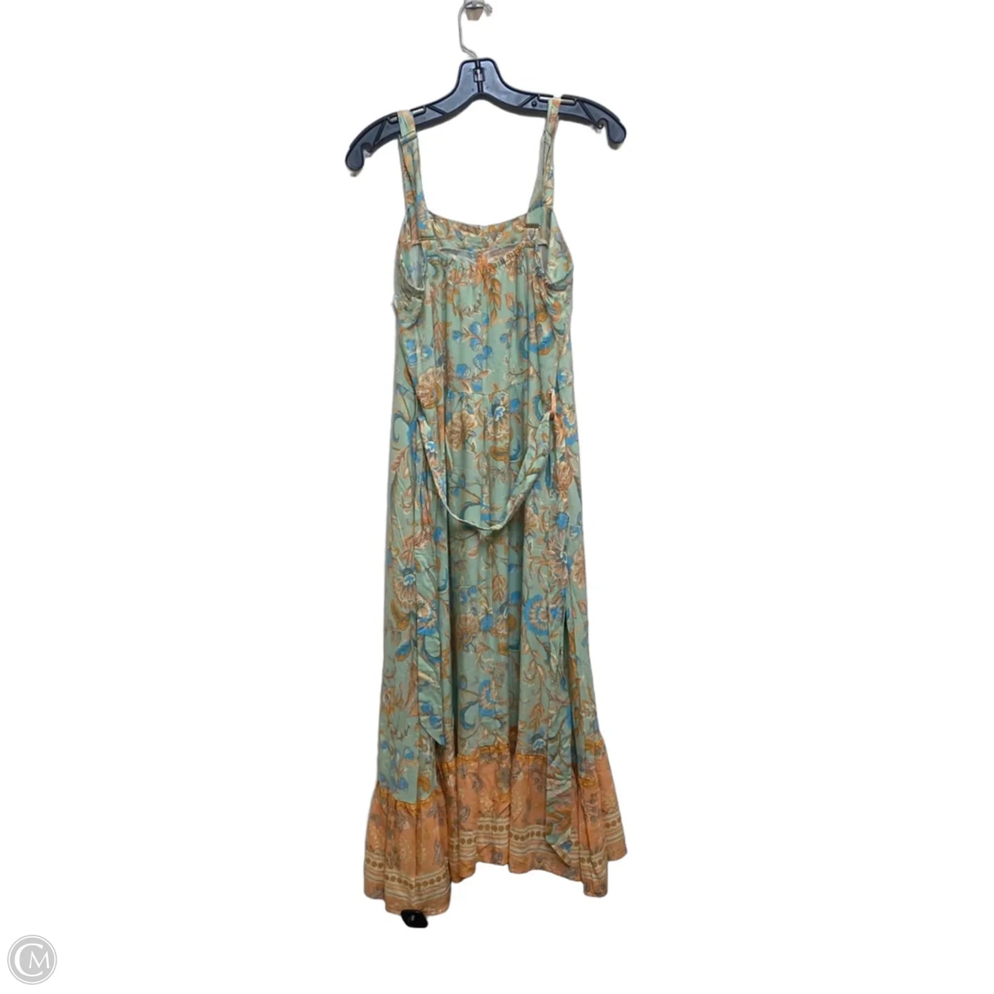 Dress Casual Maxi By Salty Bright In Green & Orange, Size: L