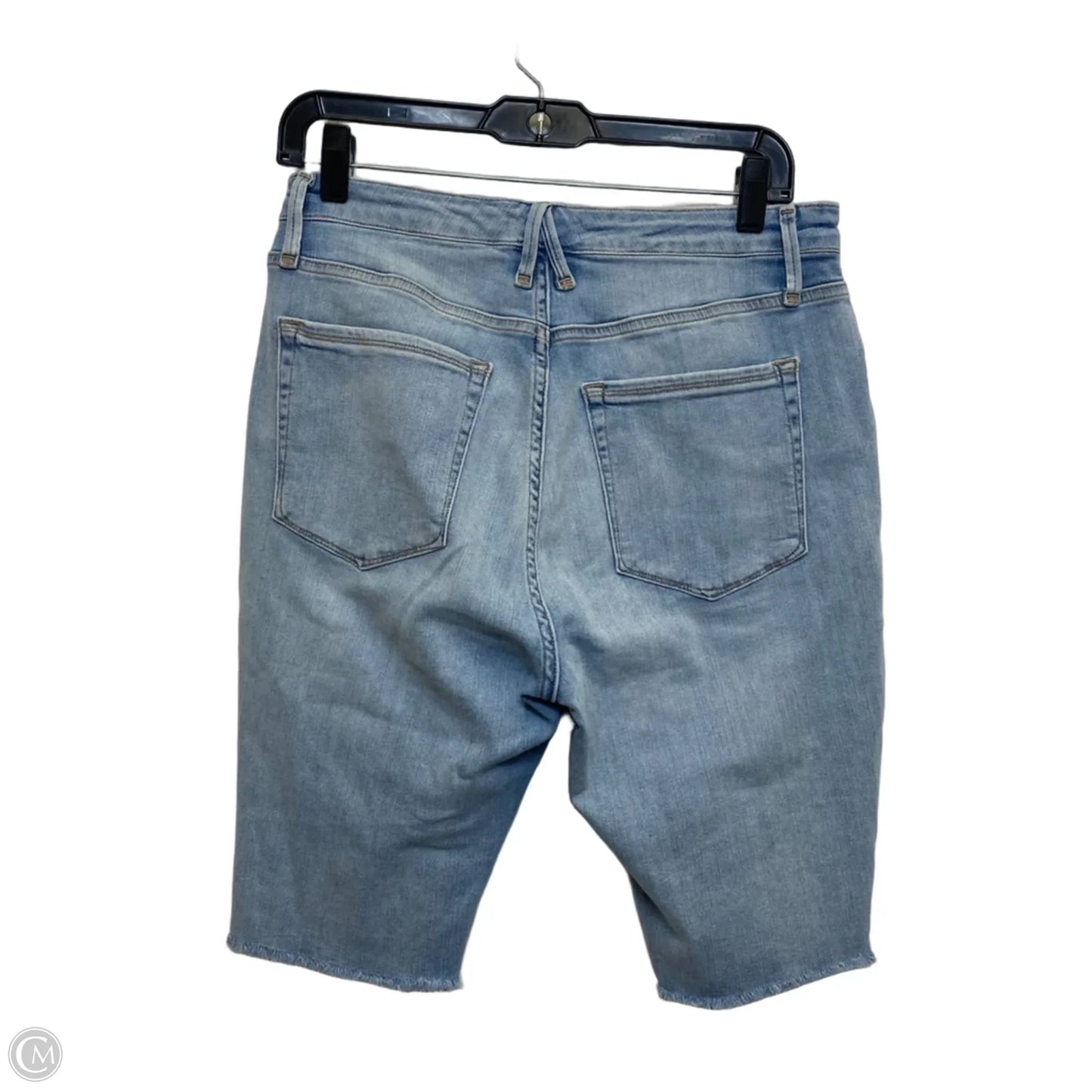 Shortalls Designer By Good American In Blue Denim, Size: 10