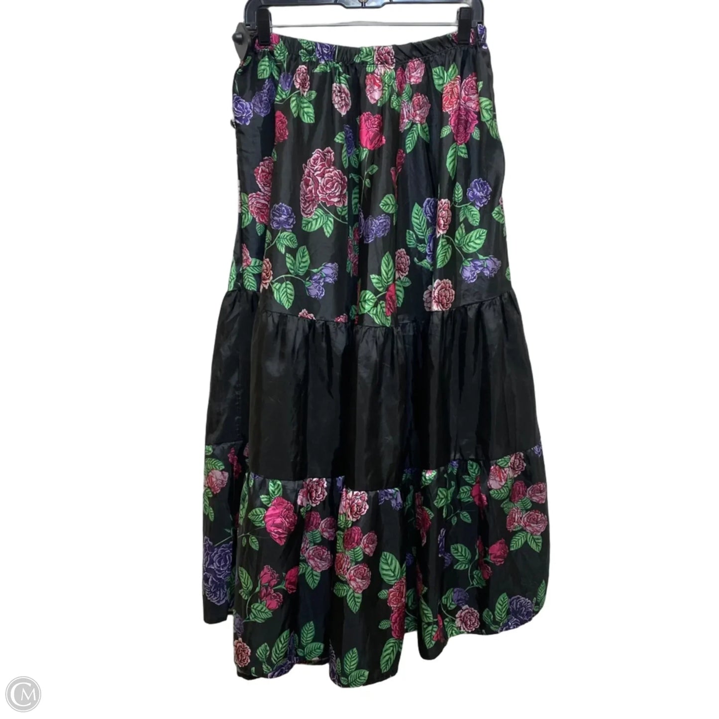 Skirt Maxi By Clothes Mentor In Black & Purple, Size: Xl