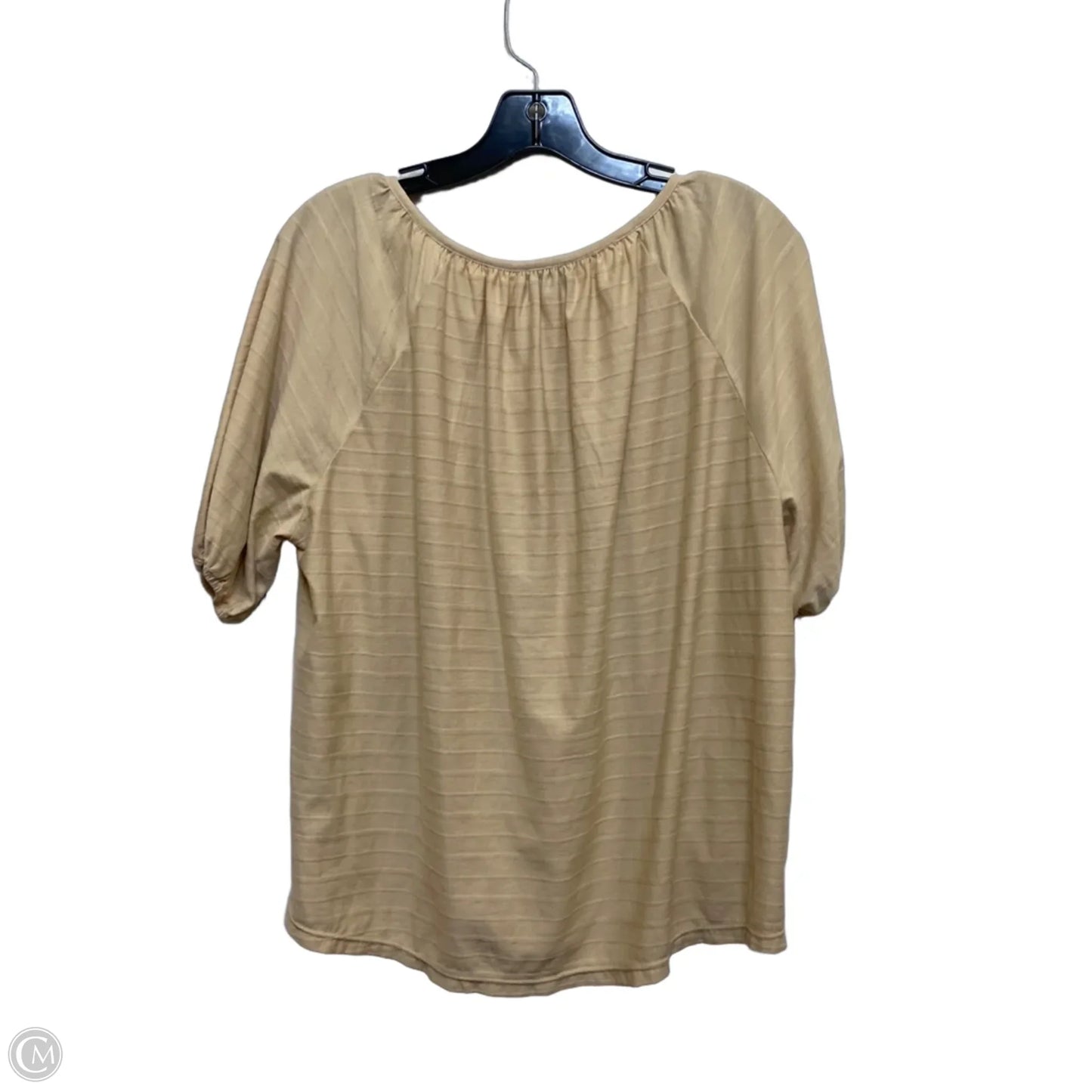Top Short Sleeve By Wonderly In Cream, Size: Lp