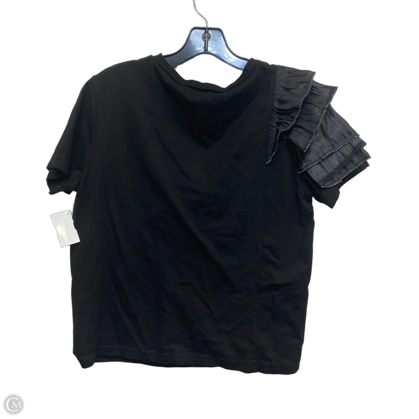 Top Short Sleeve By Ontwelfth In Black, Size: L