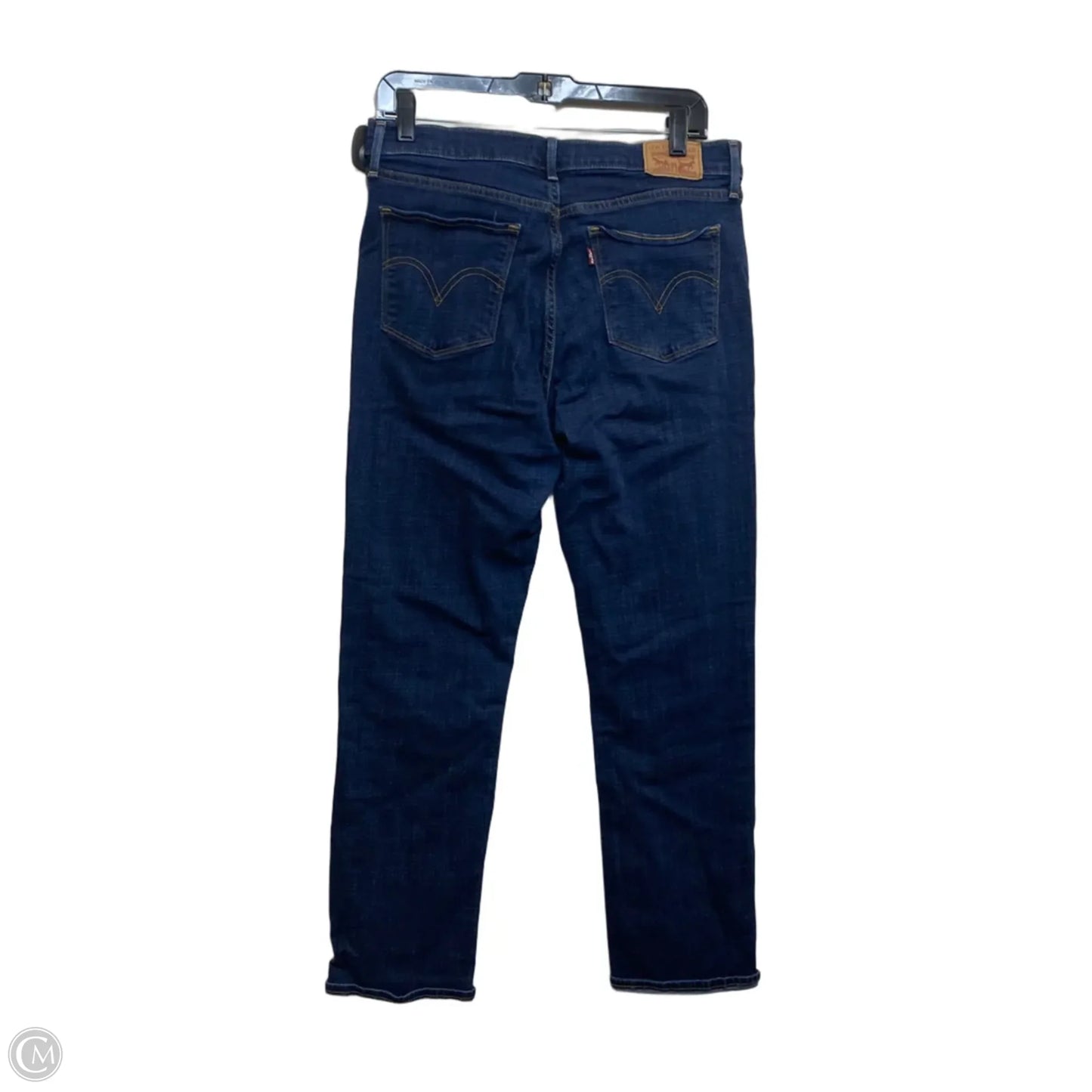 Jeans Straight By Levis In Blue Denim, Size: 10