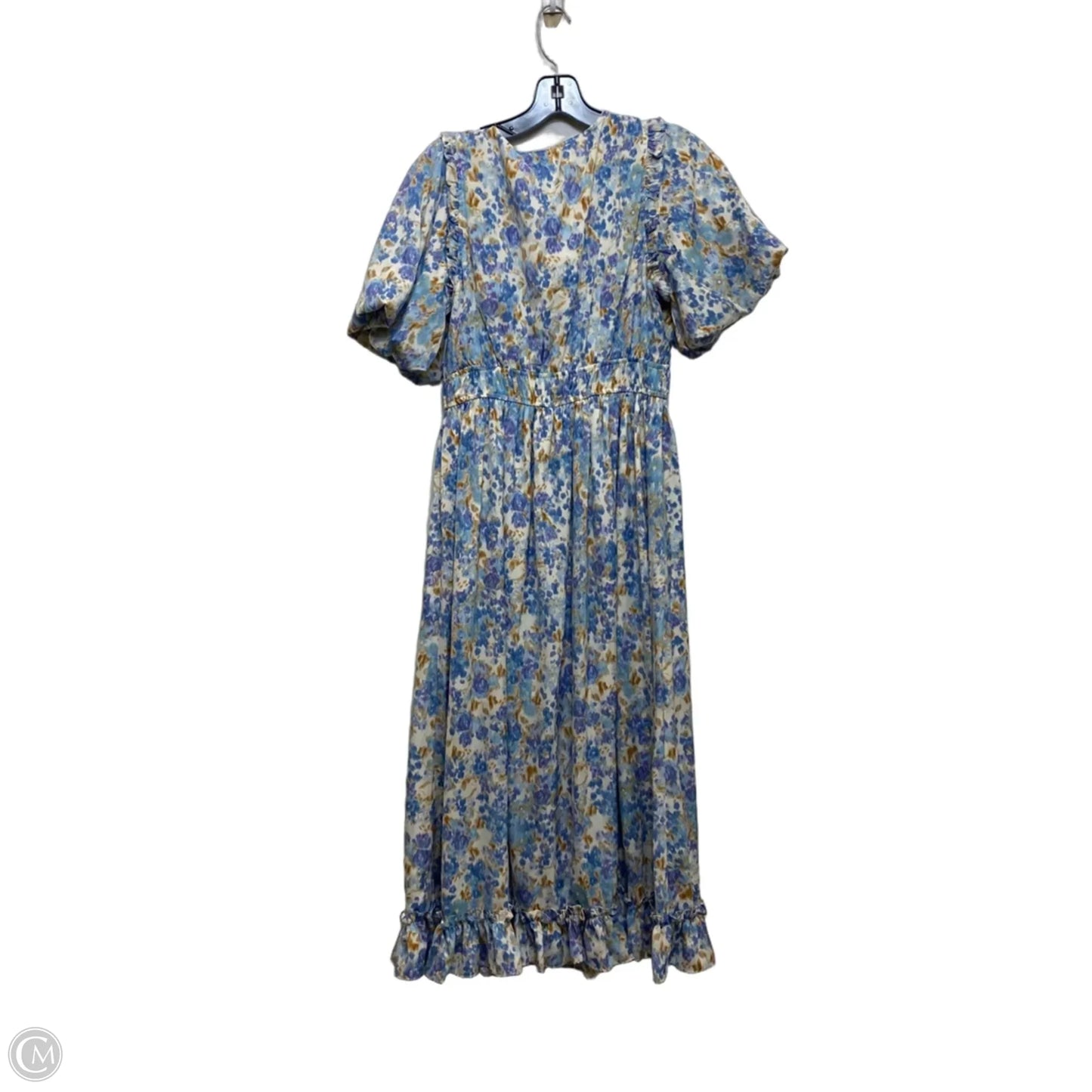 Dress Casual Maxi By Pinch In Blue & Cream, Size: M