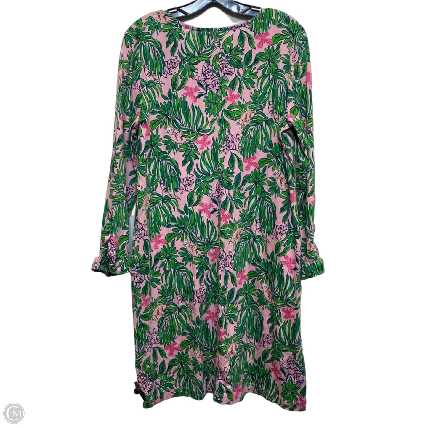 Dress Designer By Lilly Pulitzer In Green & Pink, Size: Xl
