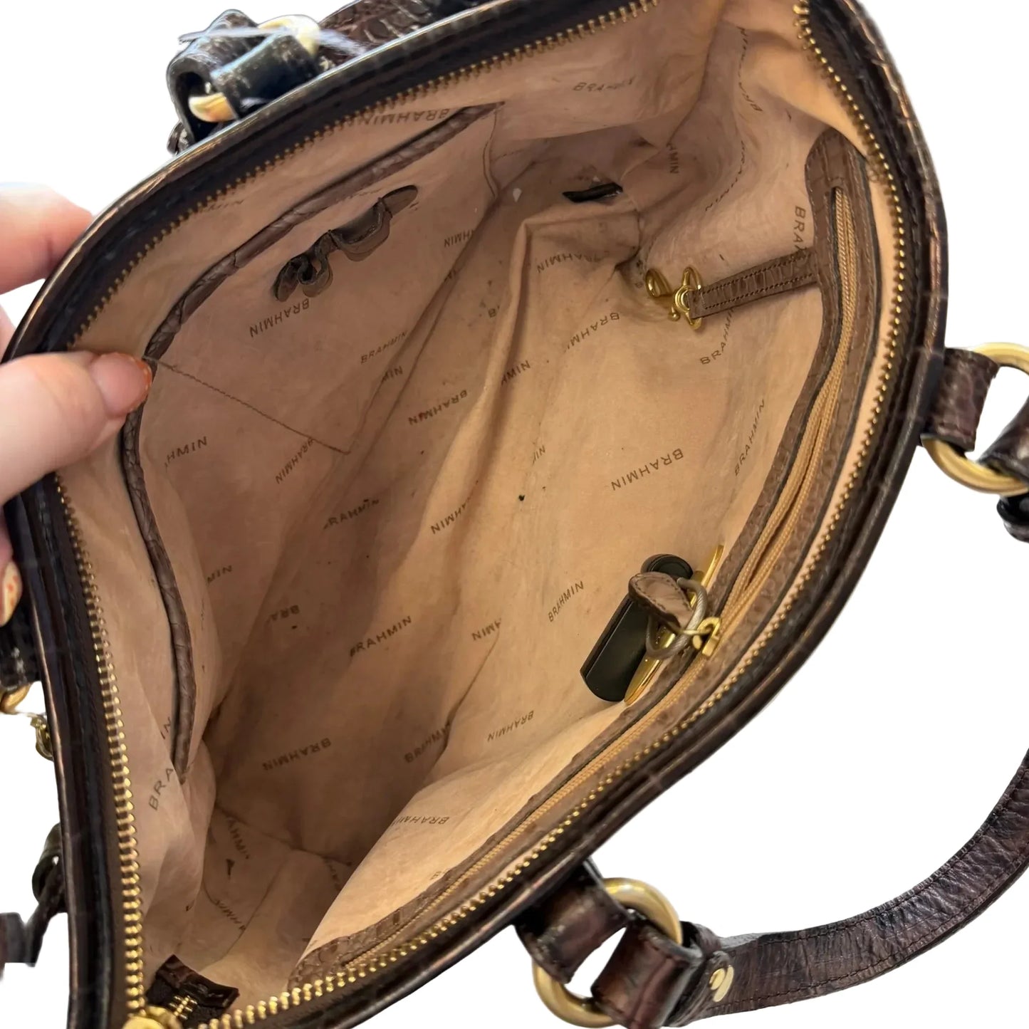 Crossbody Designer By Brahmin, Size: Medium