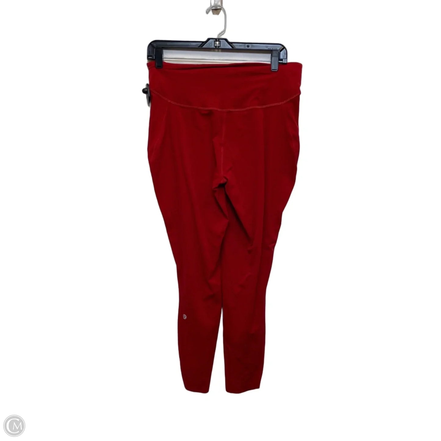 Athletic Leggings Designer By Lululemon In Red, Size: L