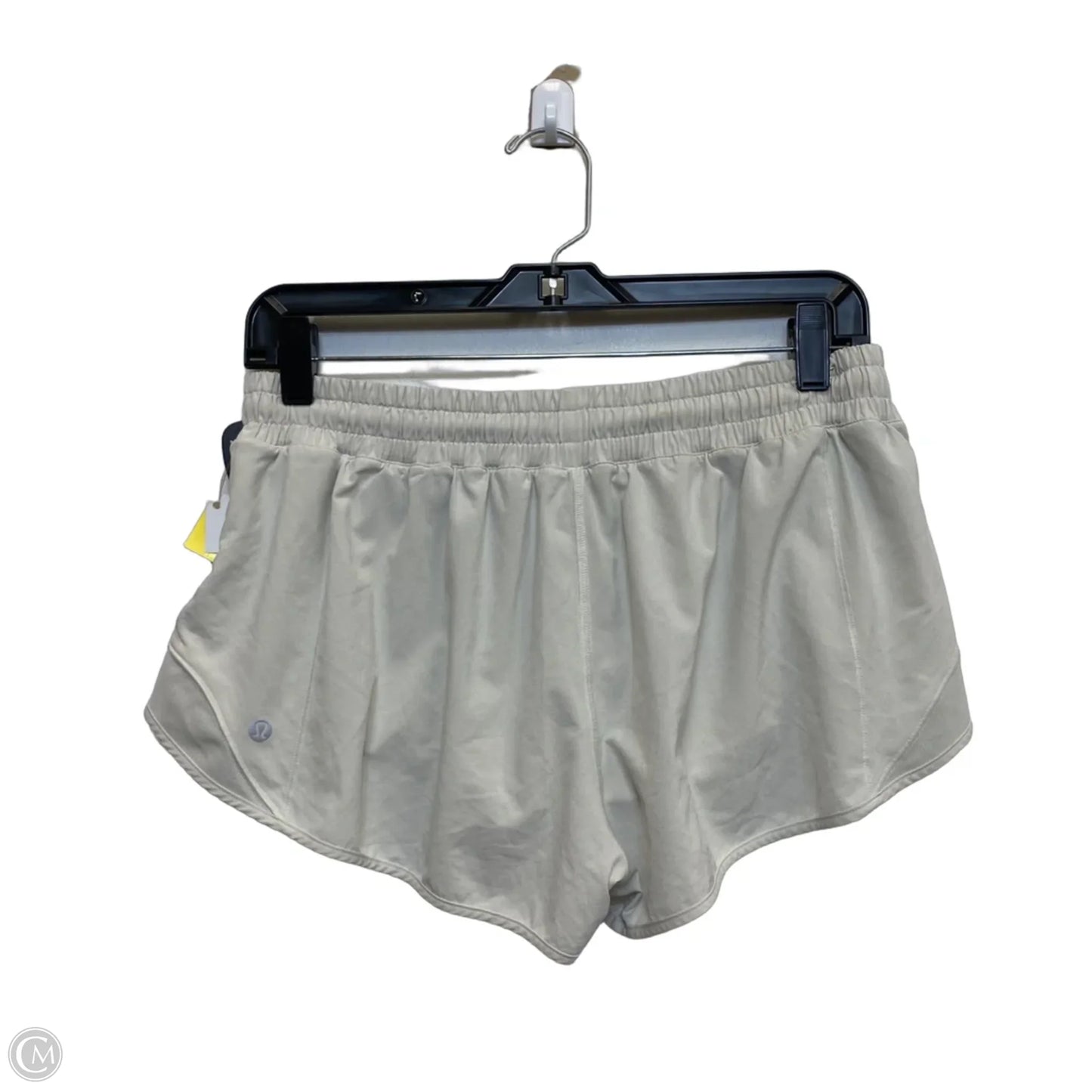 Athletic Shorts Designer By Lululemon In Cream, Size: M